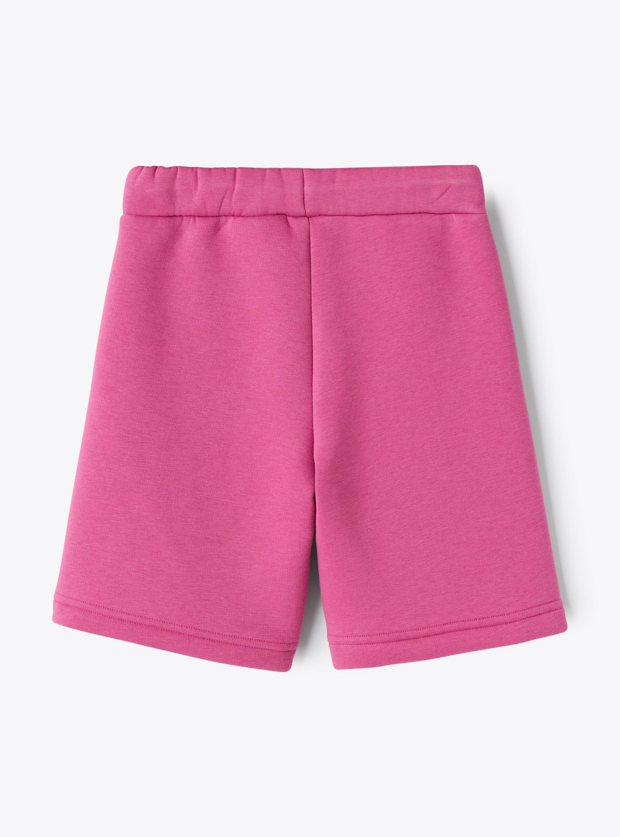 Bermudas aus angerautem Sweatstoff - VIOLETT | Il Gufo