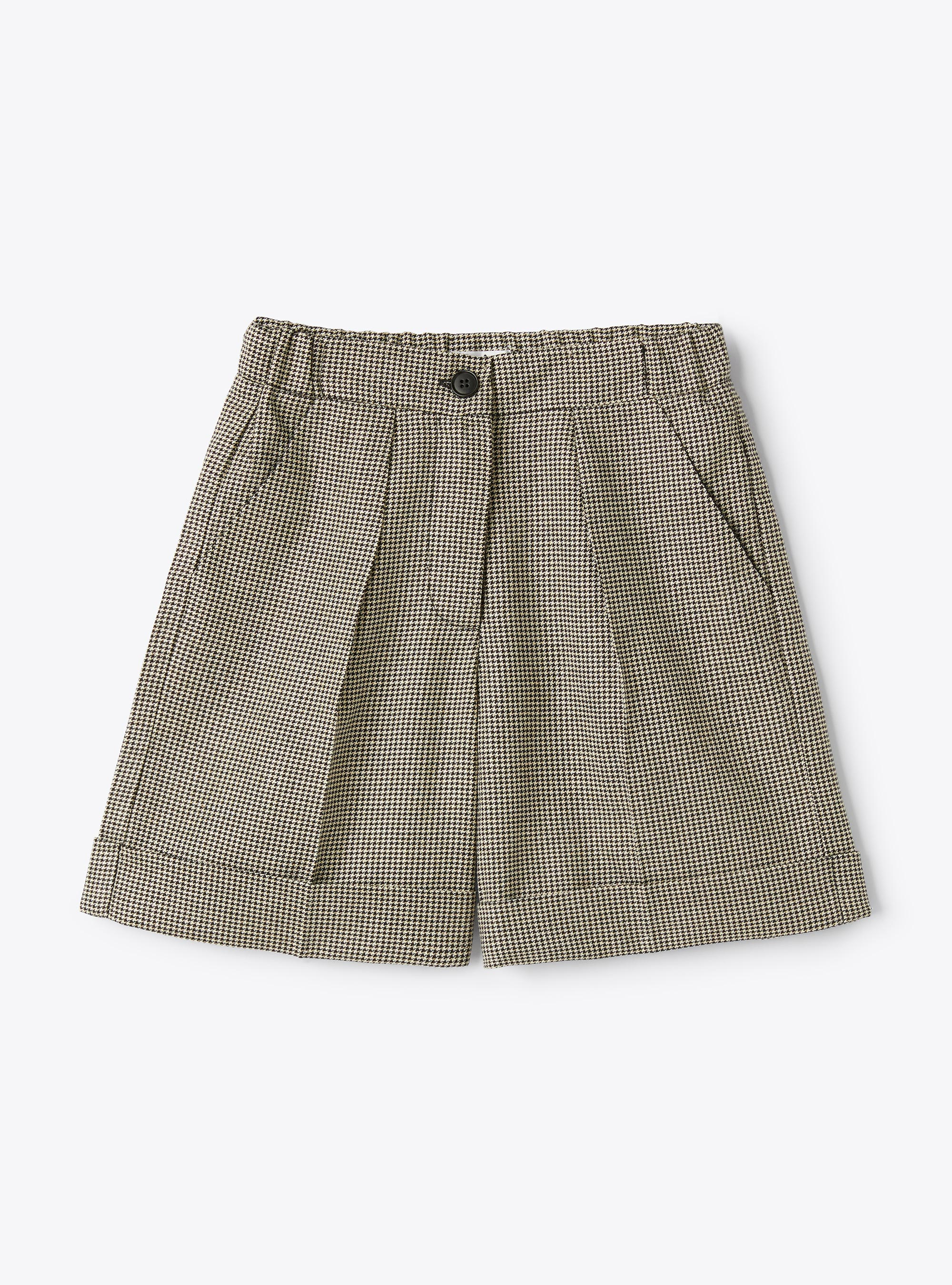 Lurex houndstooth bermuda shorts - Trousers - Il Gufo