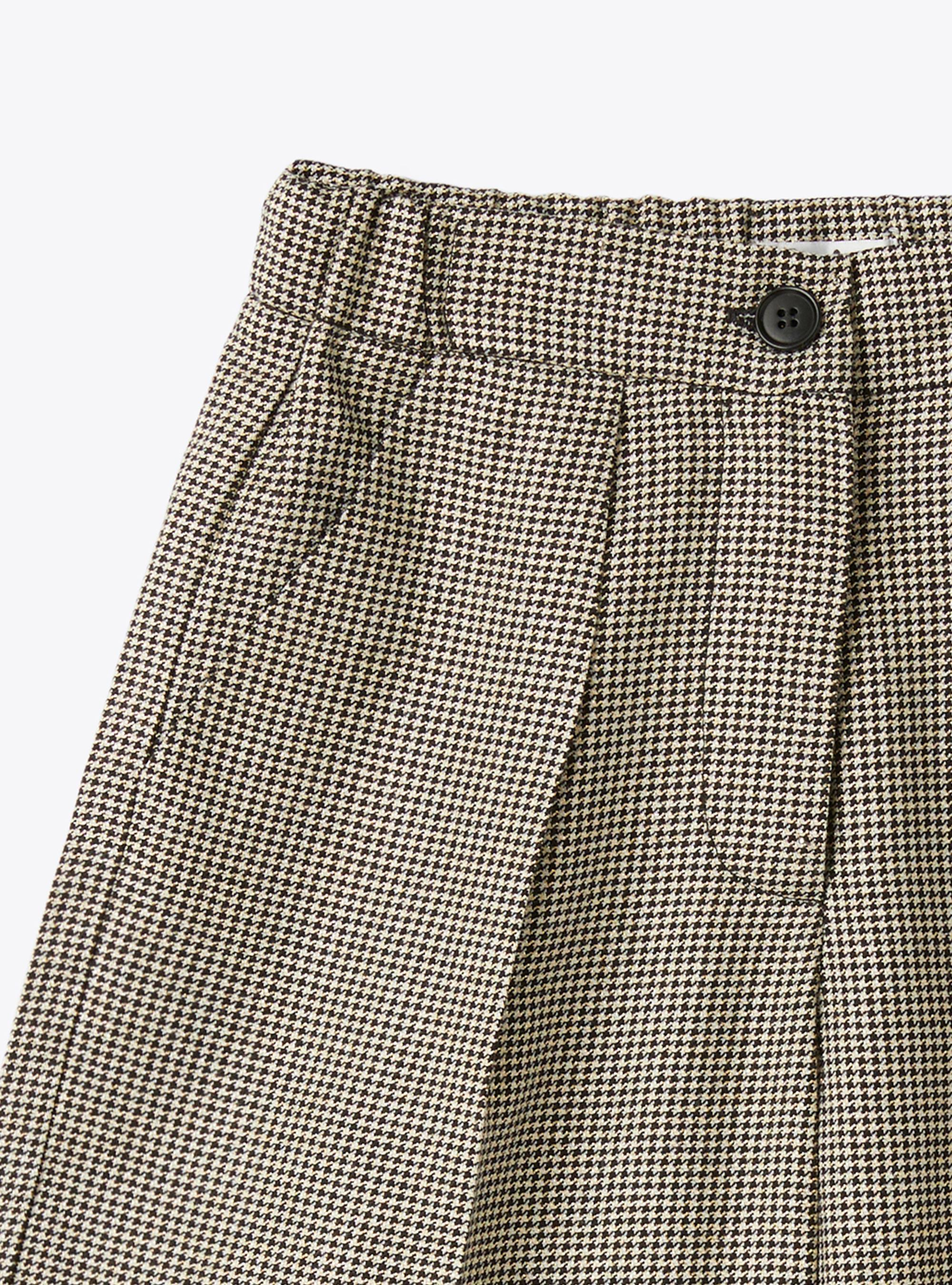 Lurex houndstooth bermuda shorts - Black | Il Gufo