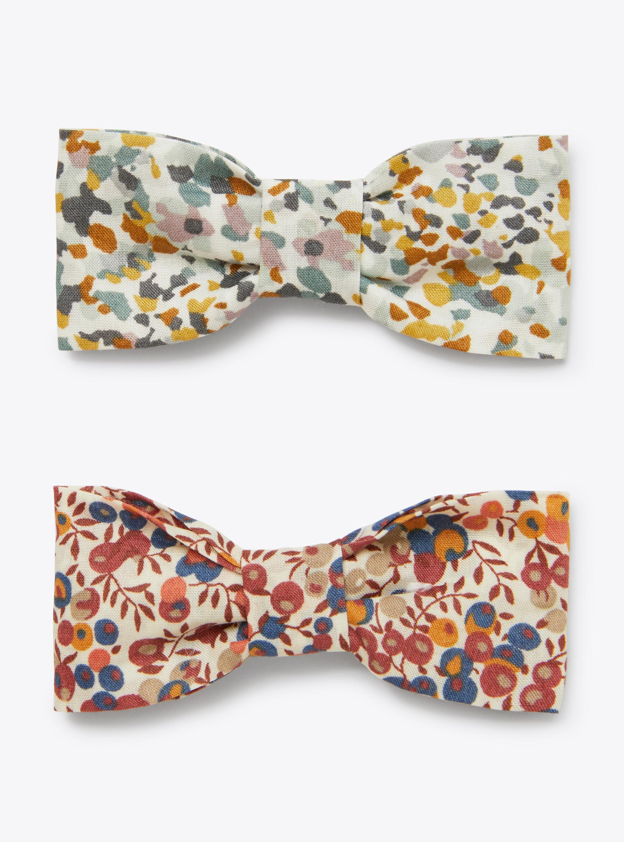 Liberty Fabric hair clips - Light blue | Il Gufo