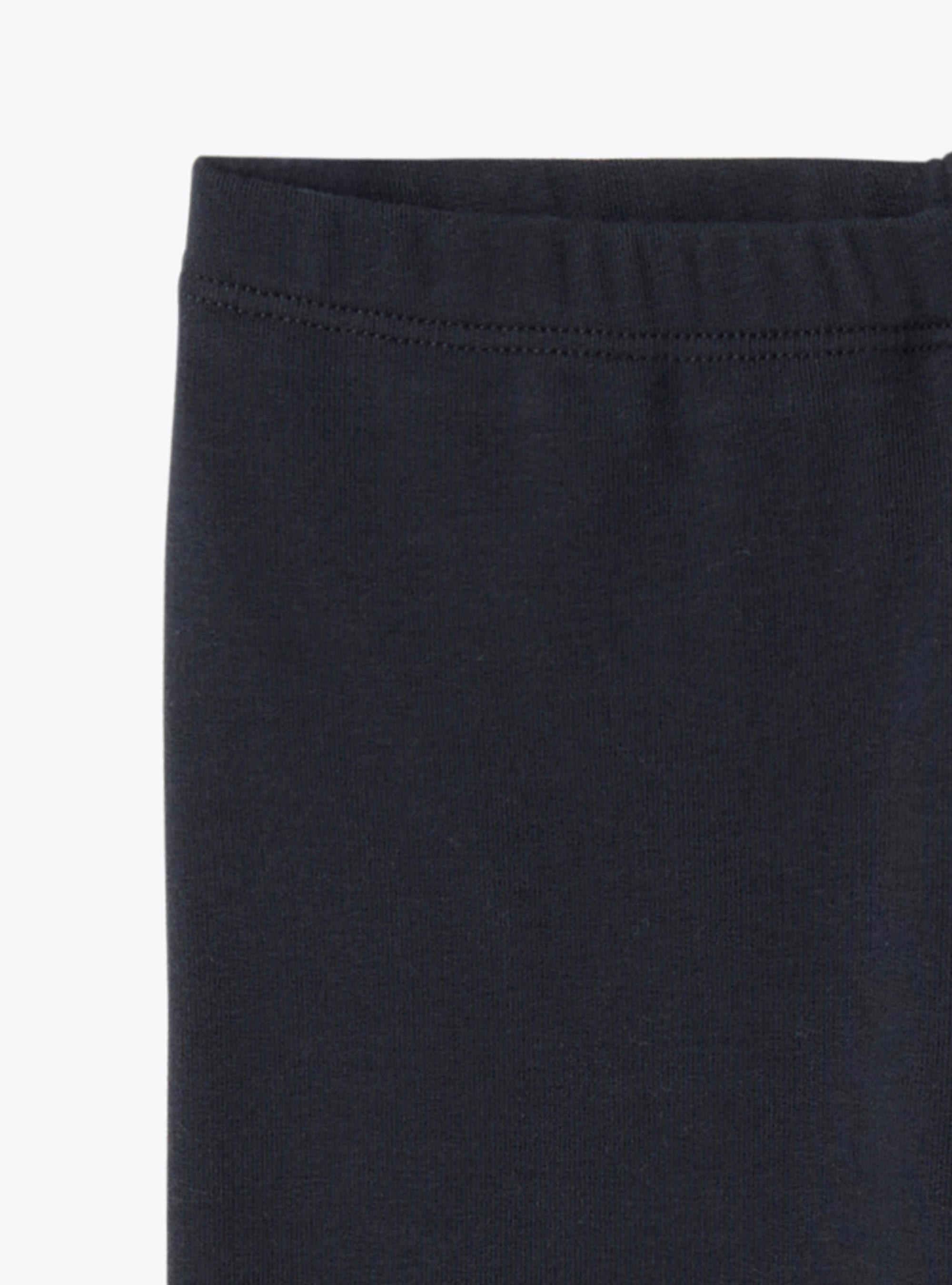 Cotton fleece leggings - Blue | Il Gufo