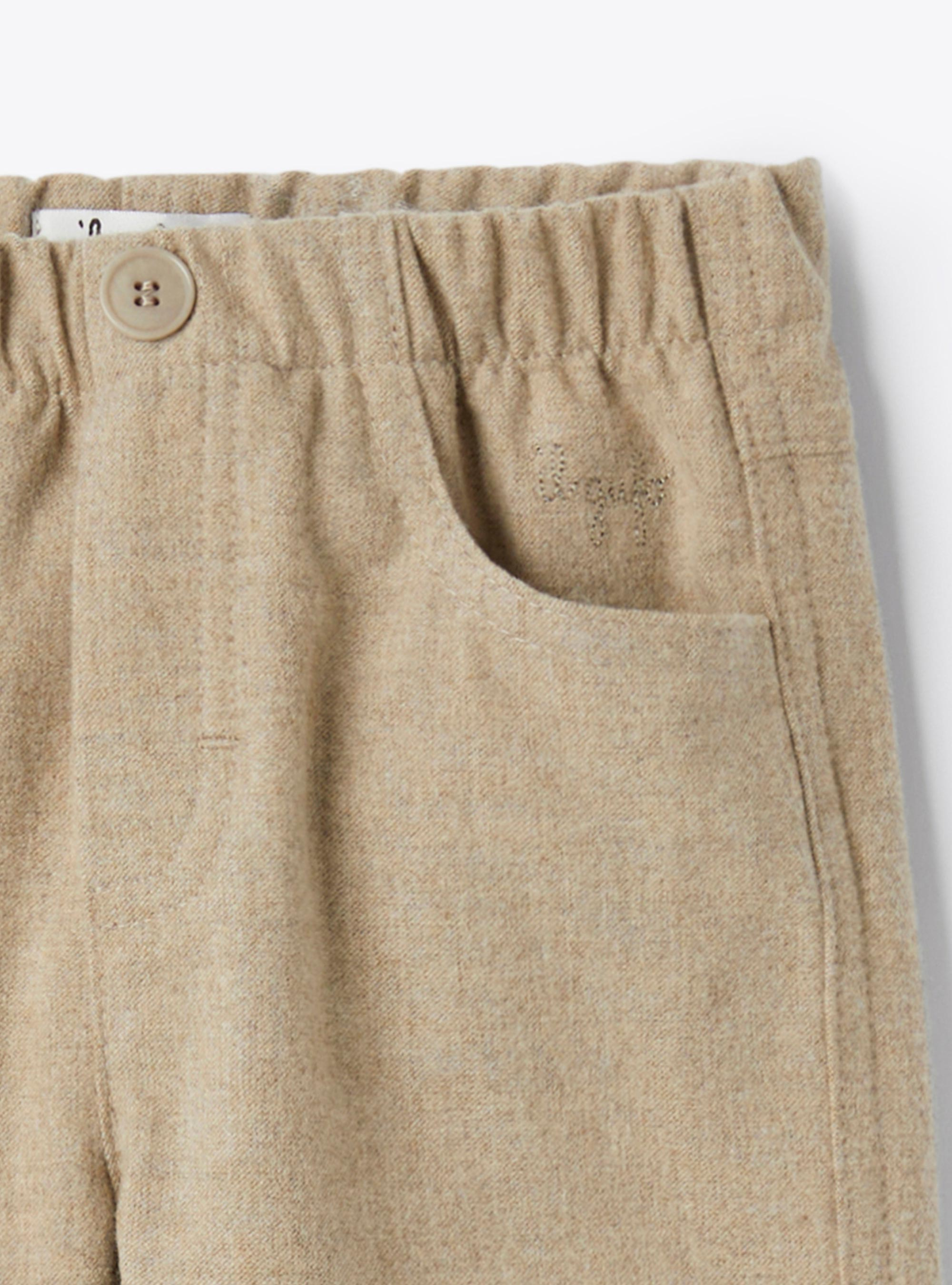 Techno-wool pants - Brown | Il Gufo