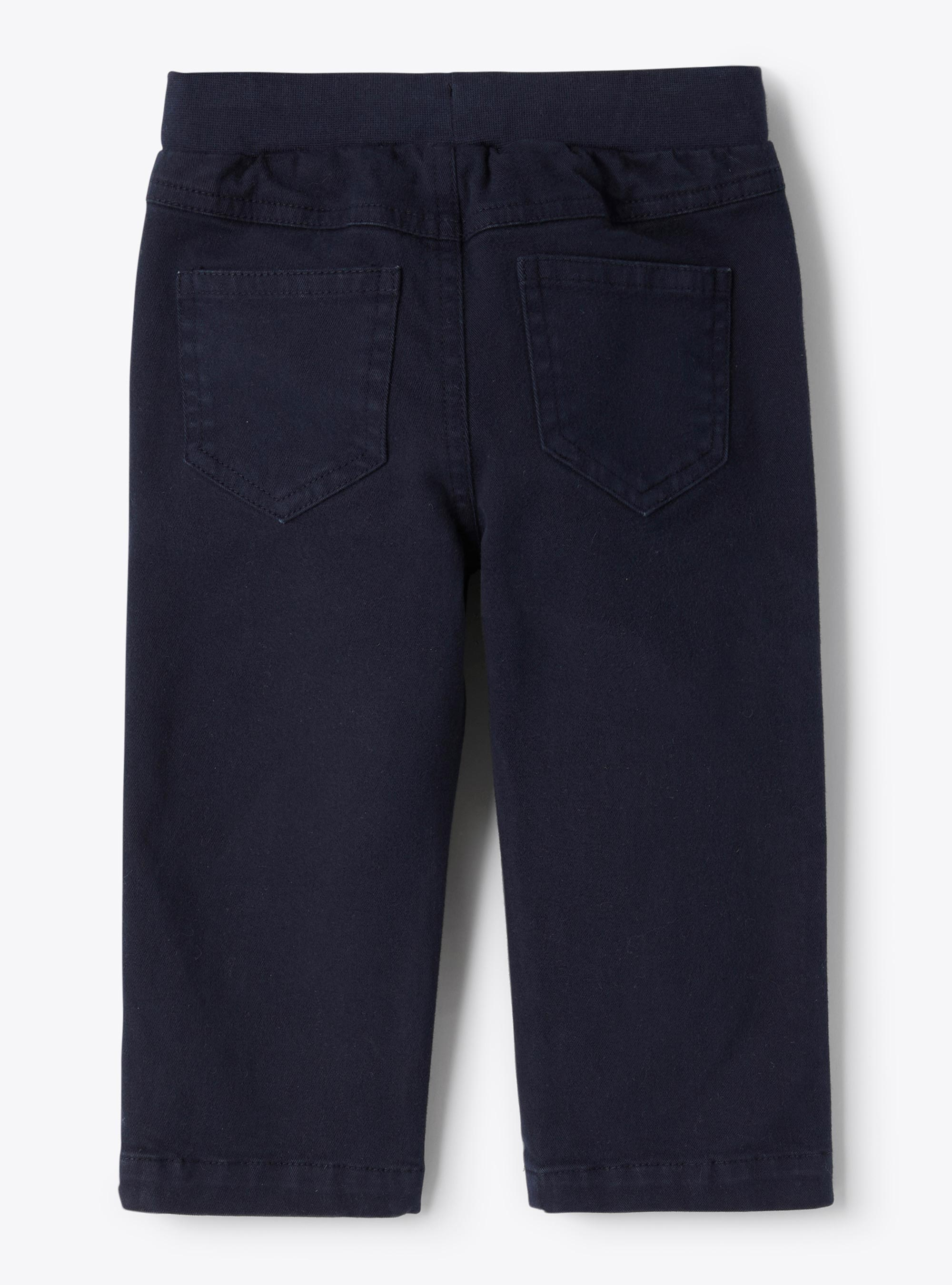 Cotton stretch gabardine trousers - Blue | Il Gufo