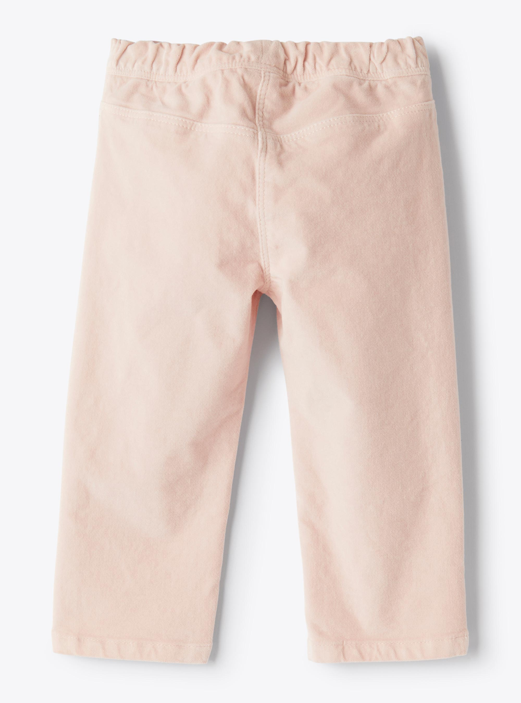 Pantalone in velluto liscio - Rosa | Il Gufo