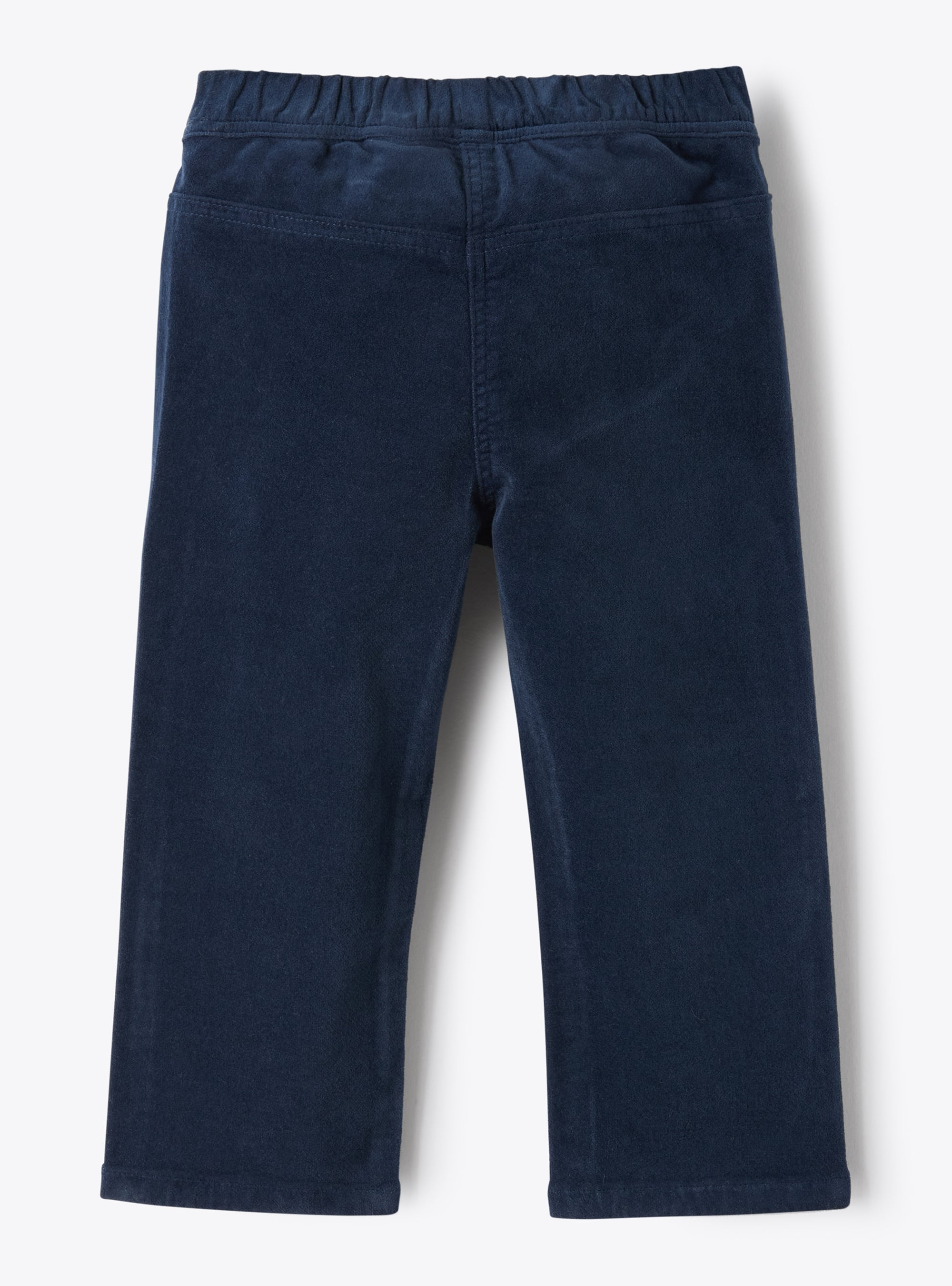 Pantalon en velours lisse - Bleu | Il Gufo