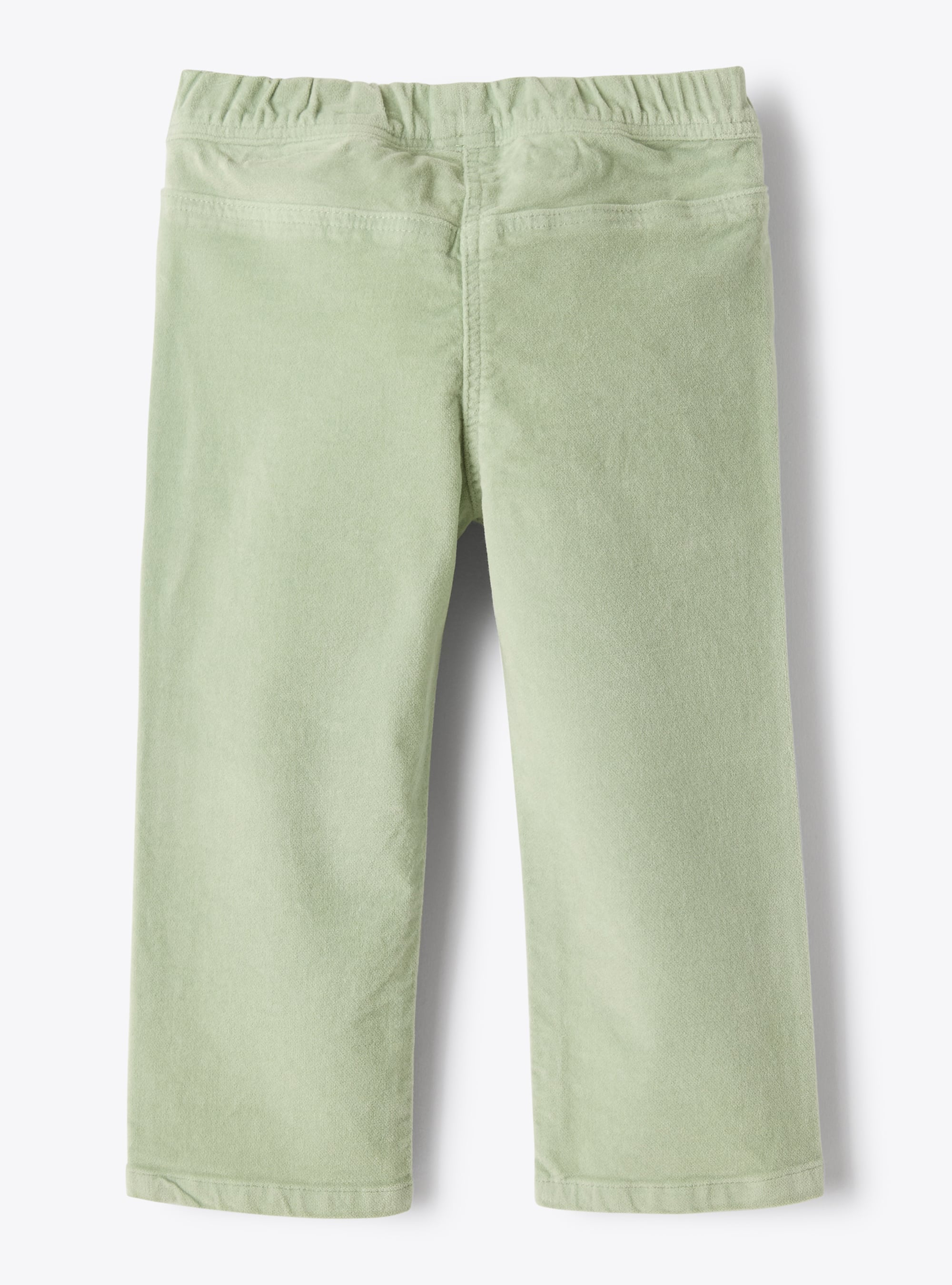 Smooth velvet trousers - Green | Il Gufo