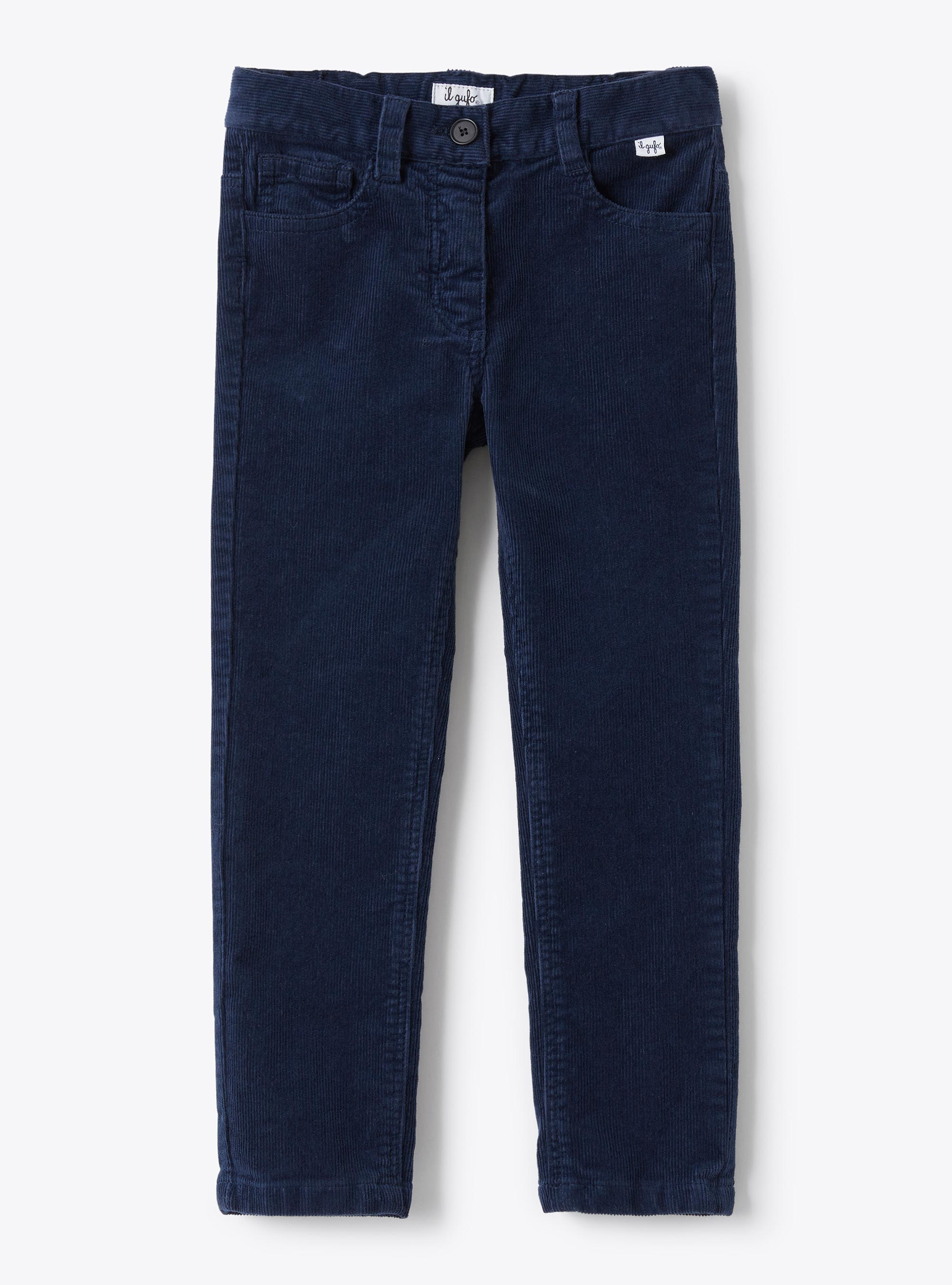 Five-pocket corduroy pants - Blue | Il Gufo