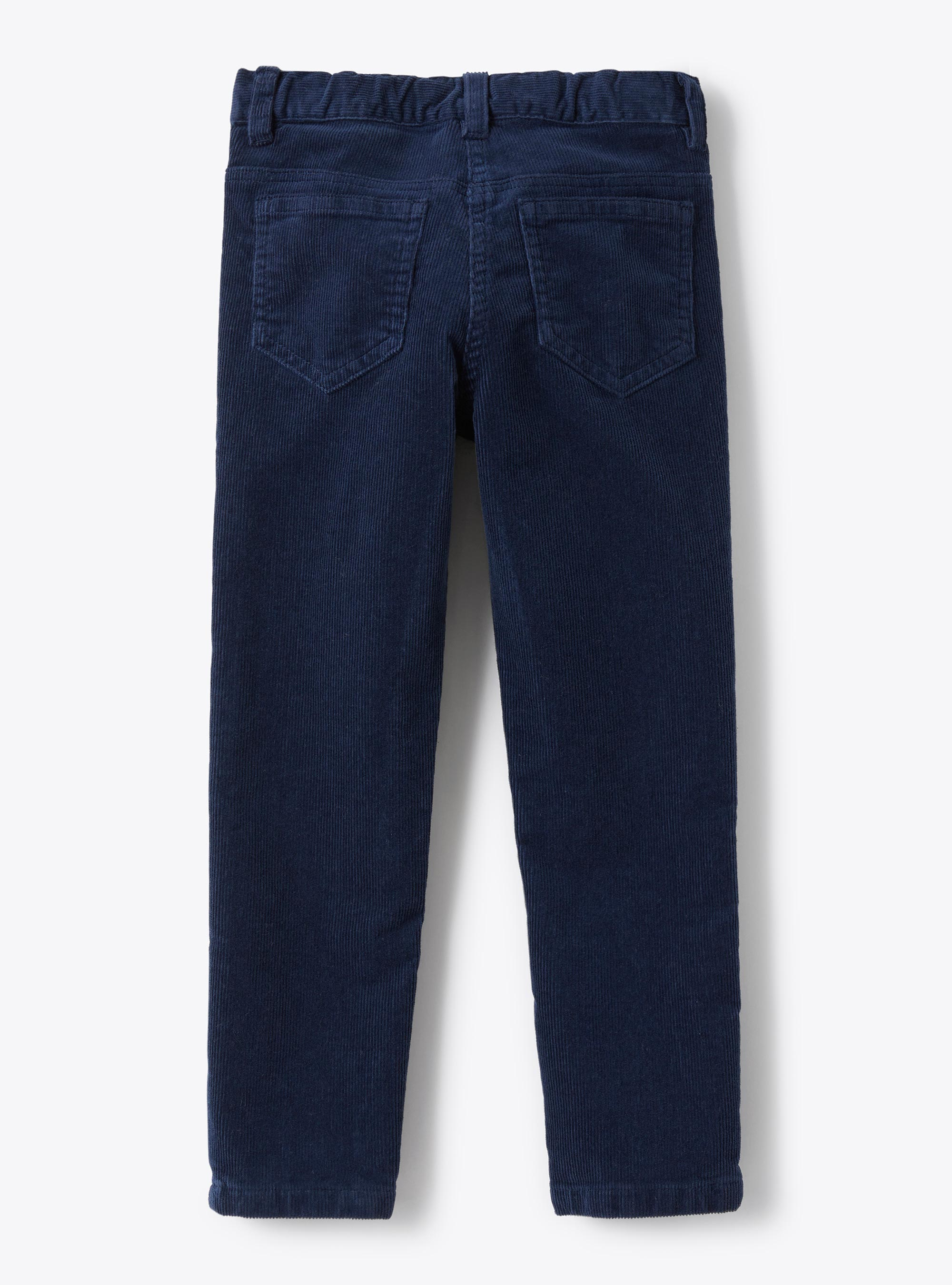 Pantalon 5 poches en velours - Bleu | Il Gufo