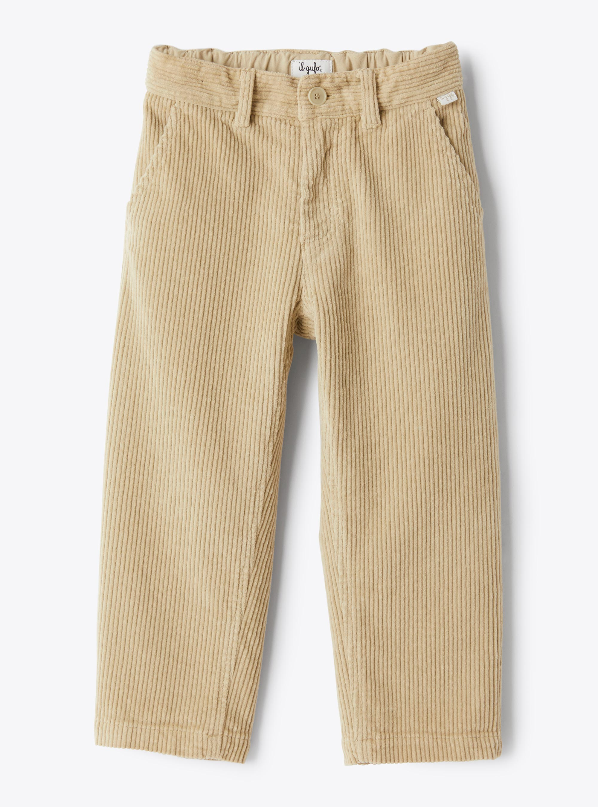 Cotton corduroy trousers with ribbing - Trousers - Il Gufo