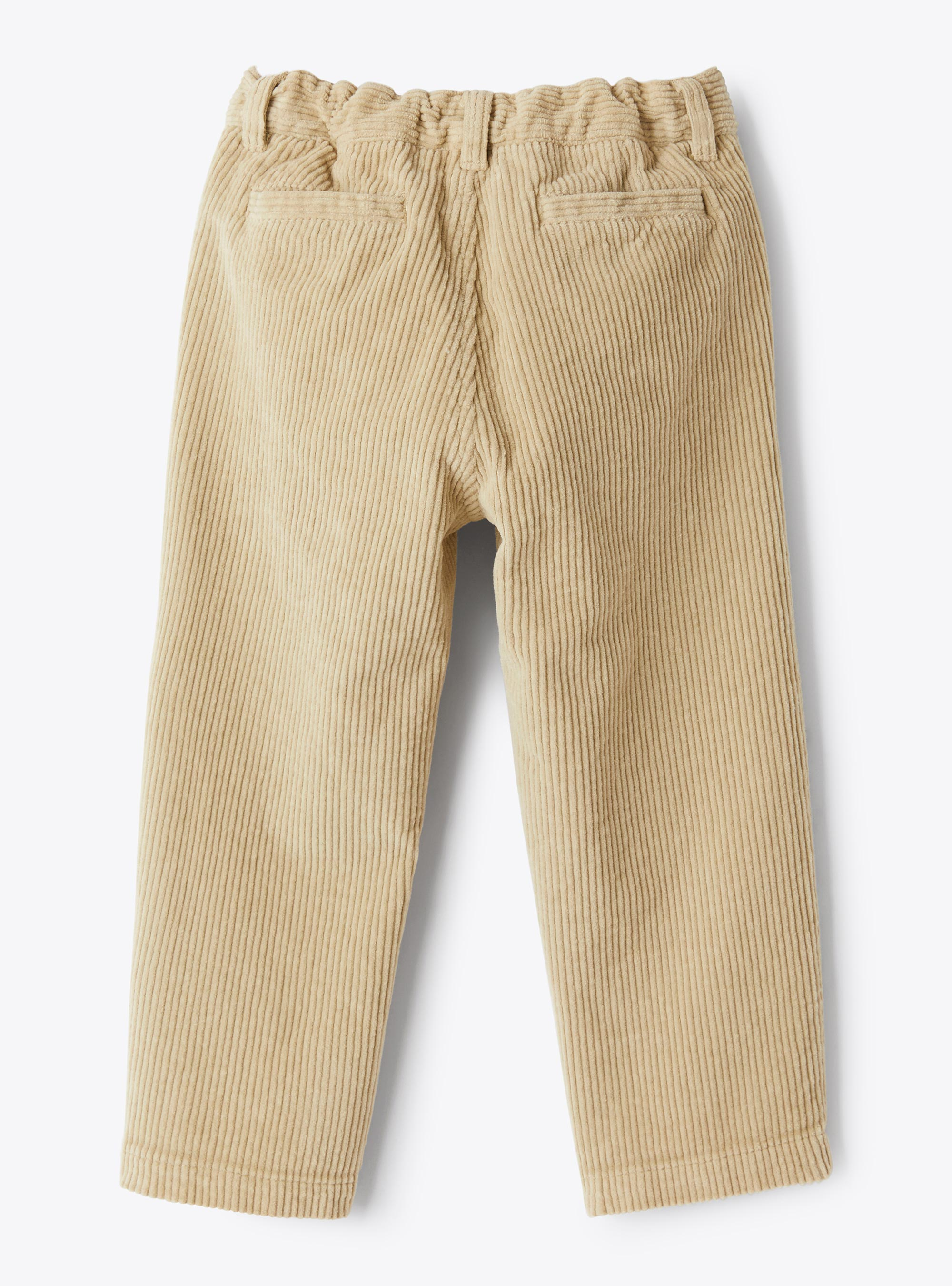 Cotton corduroy trousers with ribbing - Brown | Il Gufo