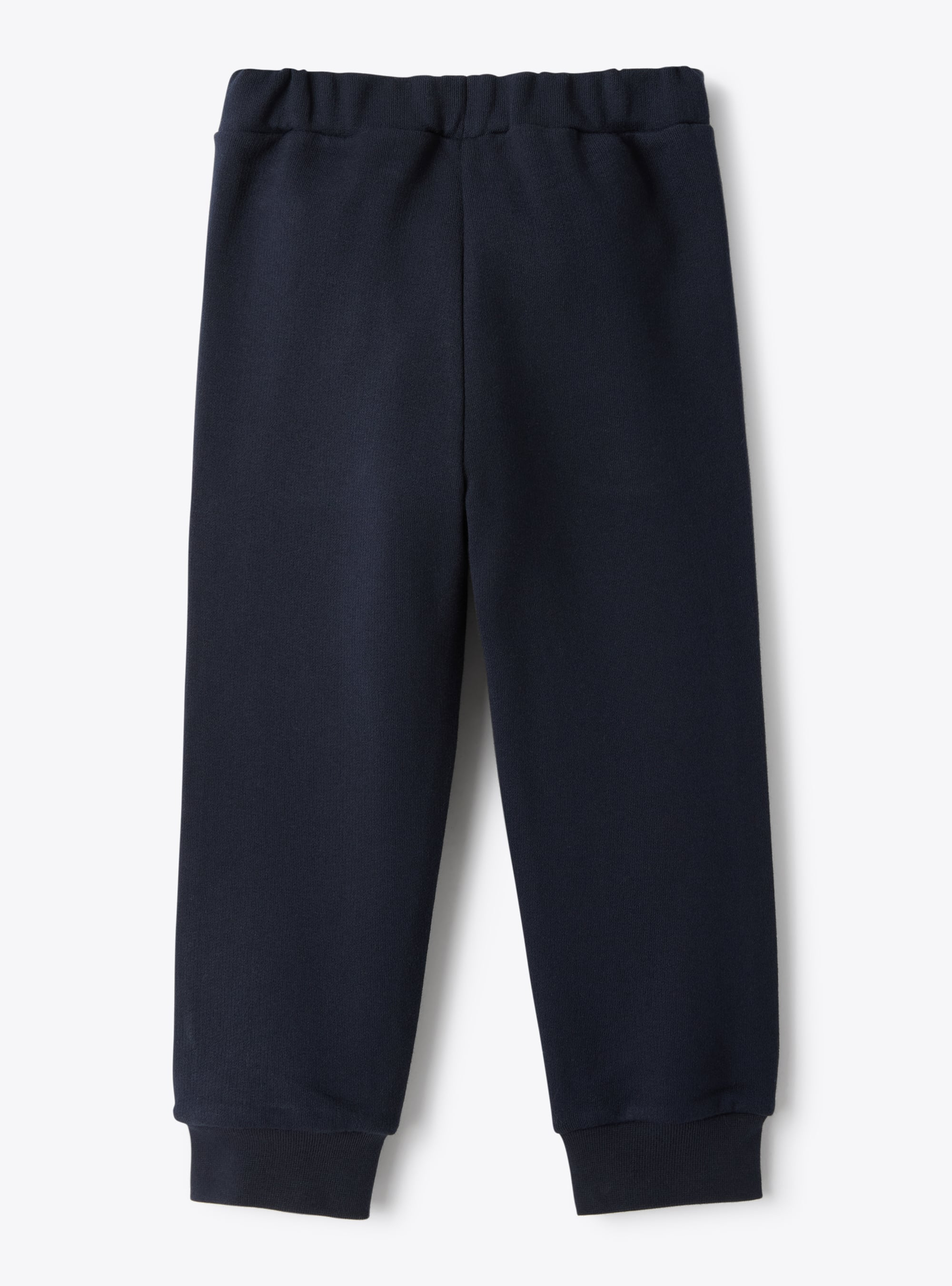 Cotton fleece joggers - Blue | Il Gufo