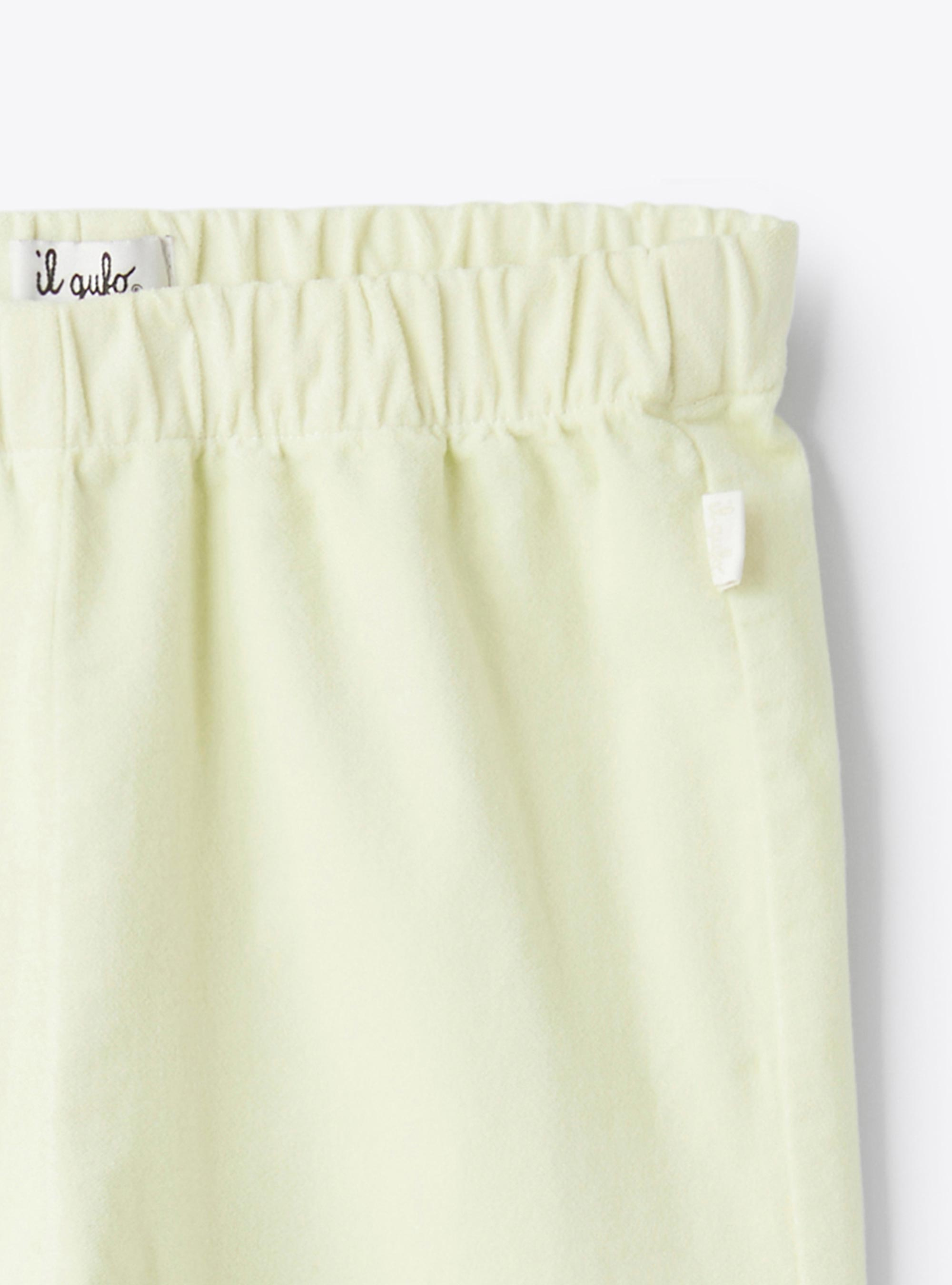 Pantalon flared en velours - Jaune | Il Gufo