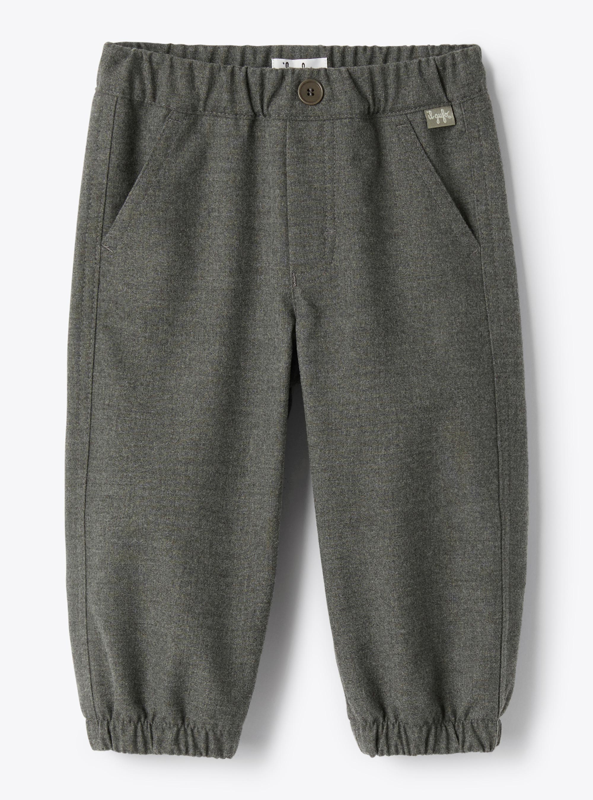 Pantalon en techno-wool - Gris | Il Gufo