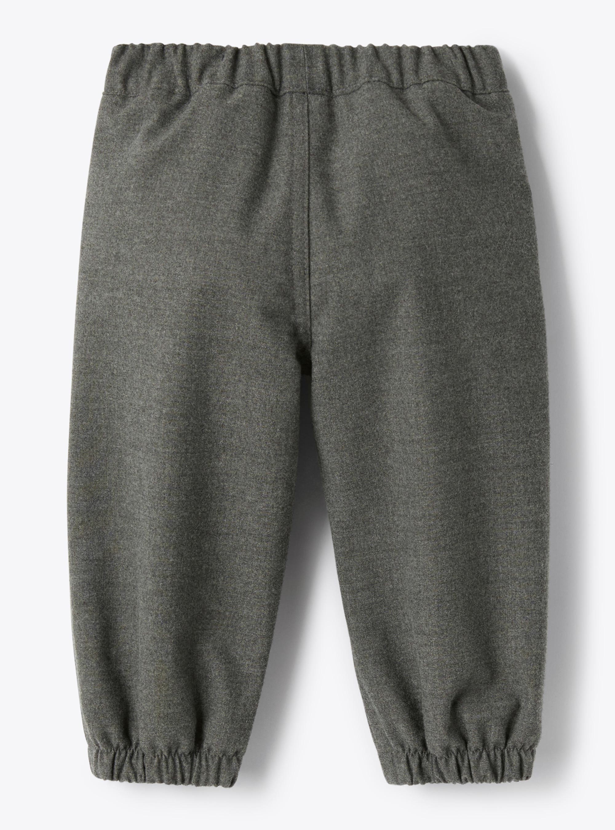 Wool blend trousers - Grey | Il Gufo