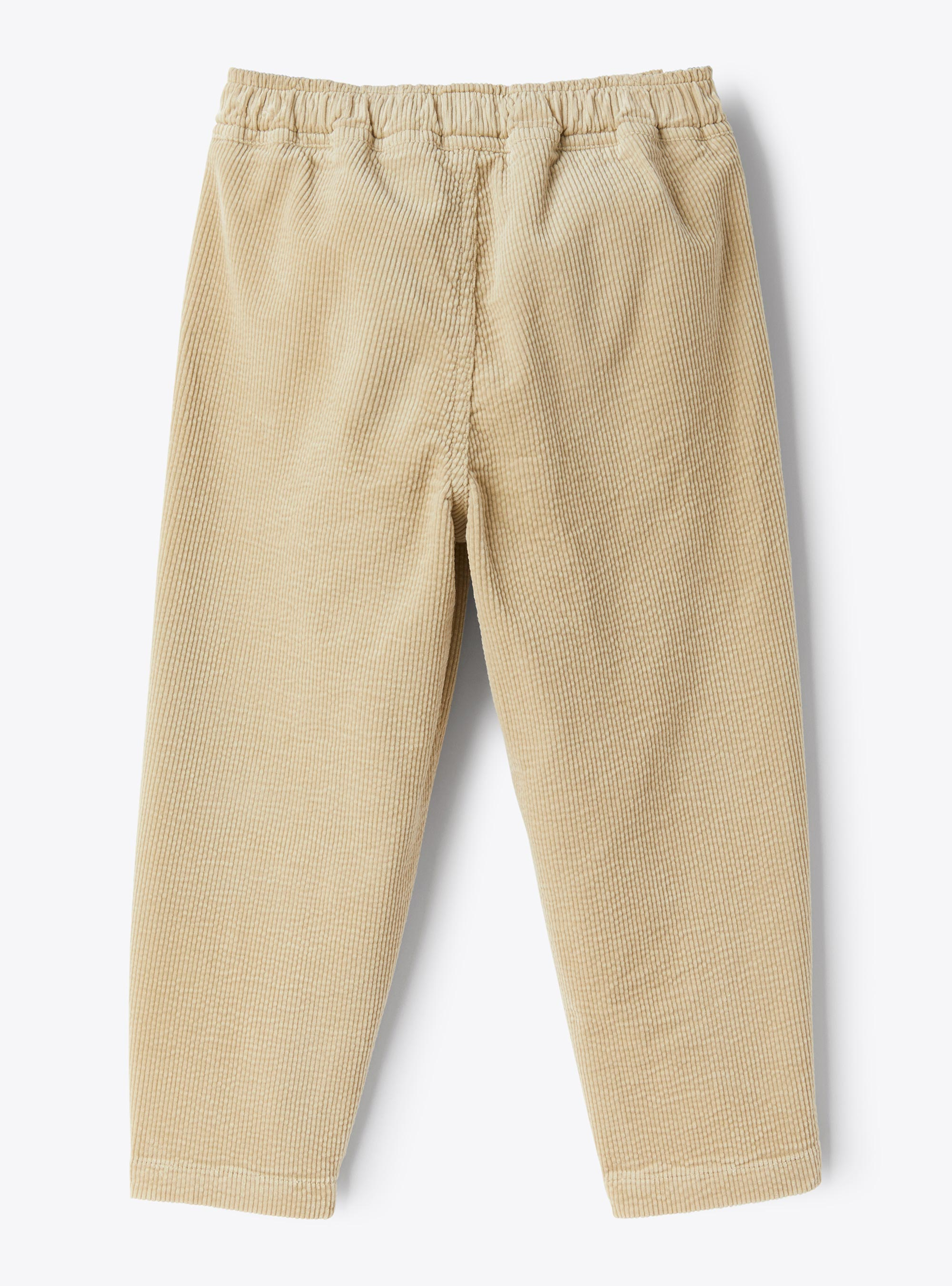 Cotton velvet carrot fit pants - Brown | Il Gufo