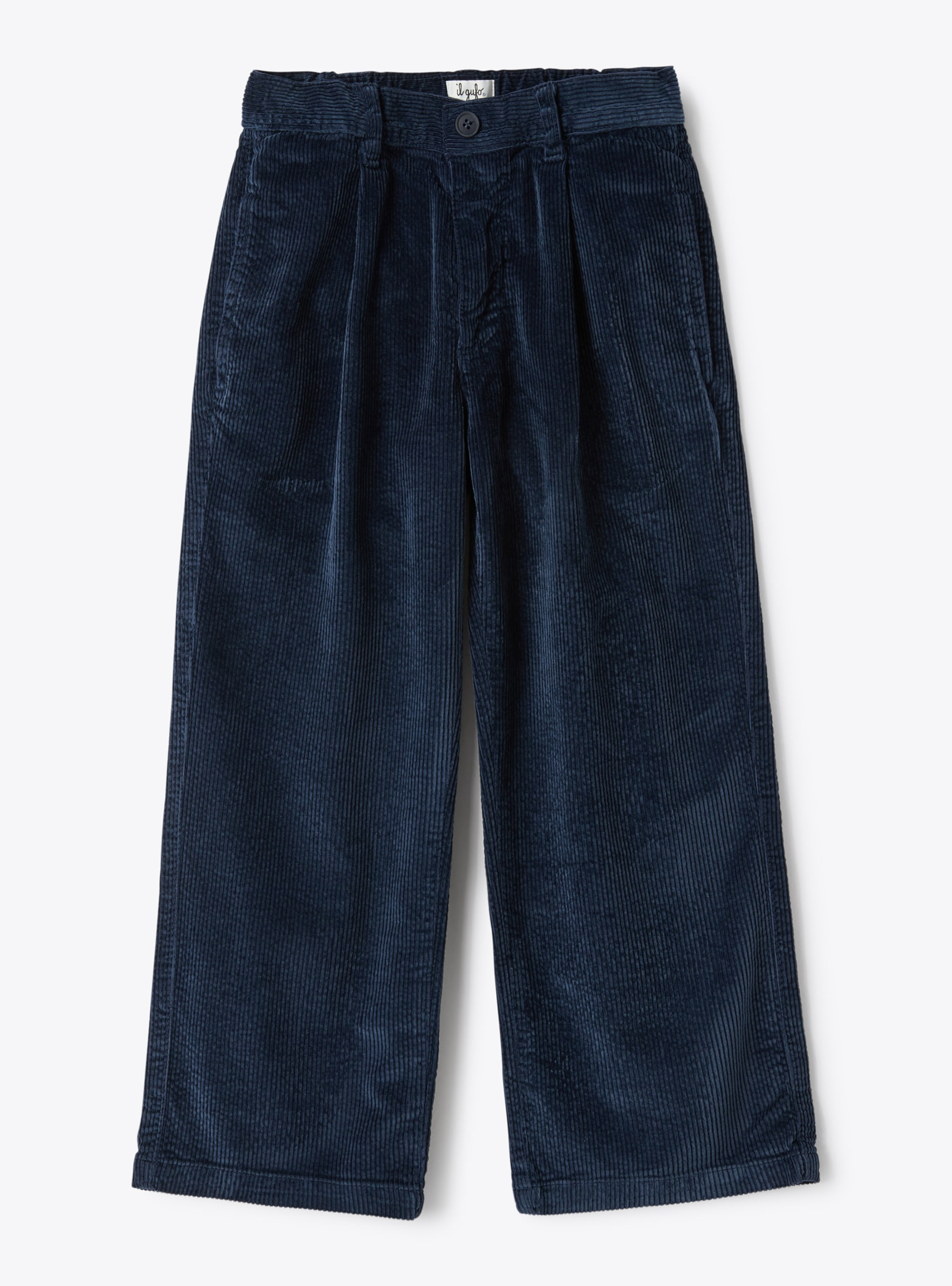 Pantalone in velluto a costine - Blu | Il Gufo