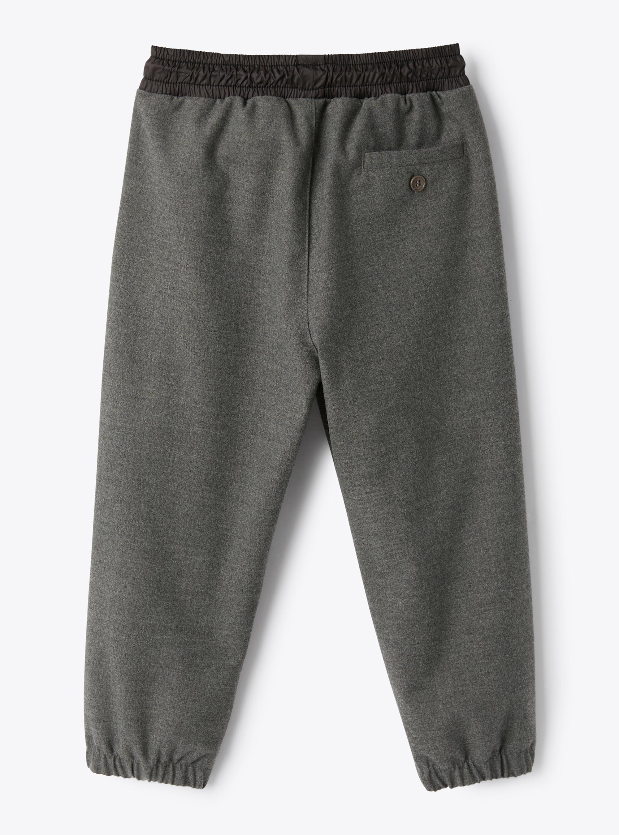 Joggers in tecno lana - Grigio | Il Gufo