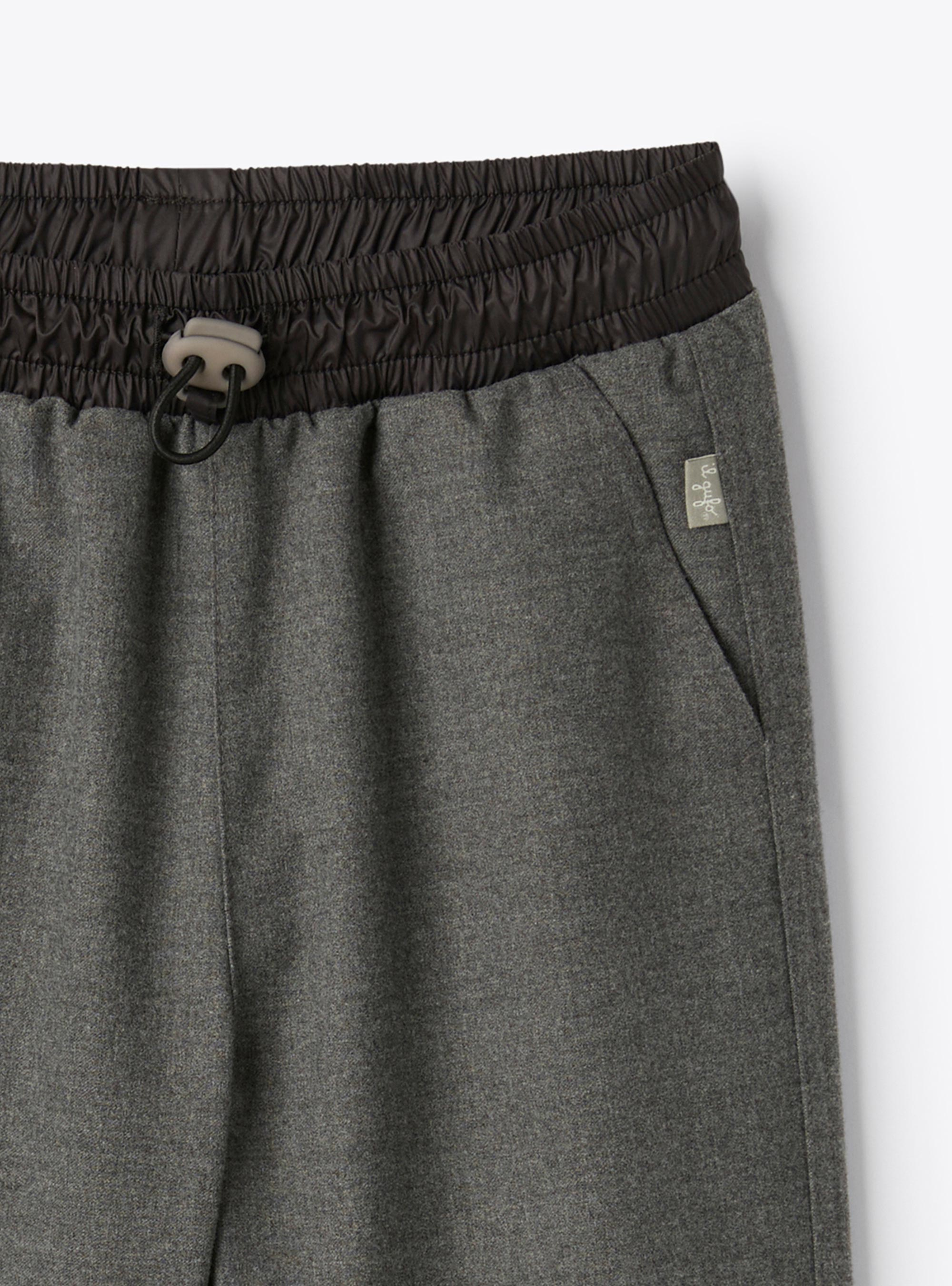 techno-wool joggers - Grey | Il Gufo