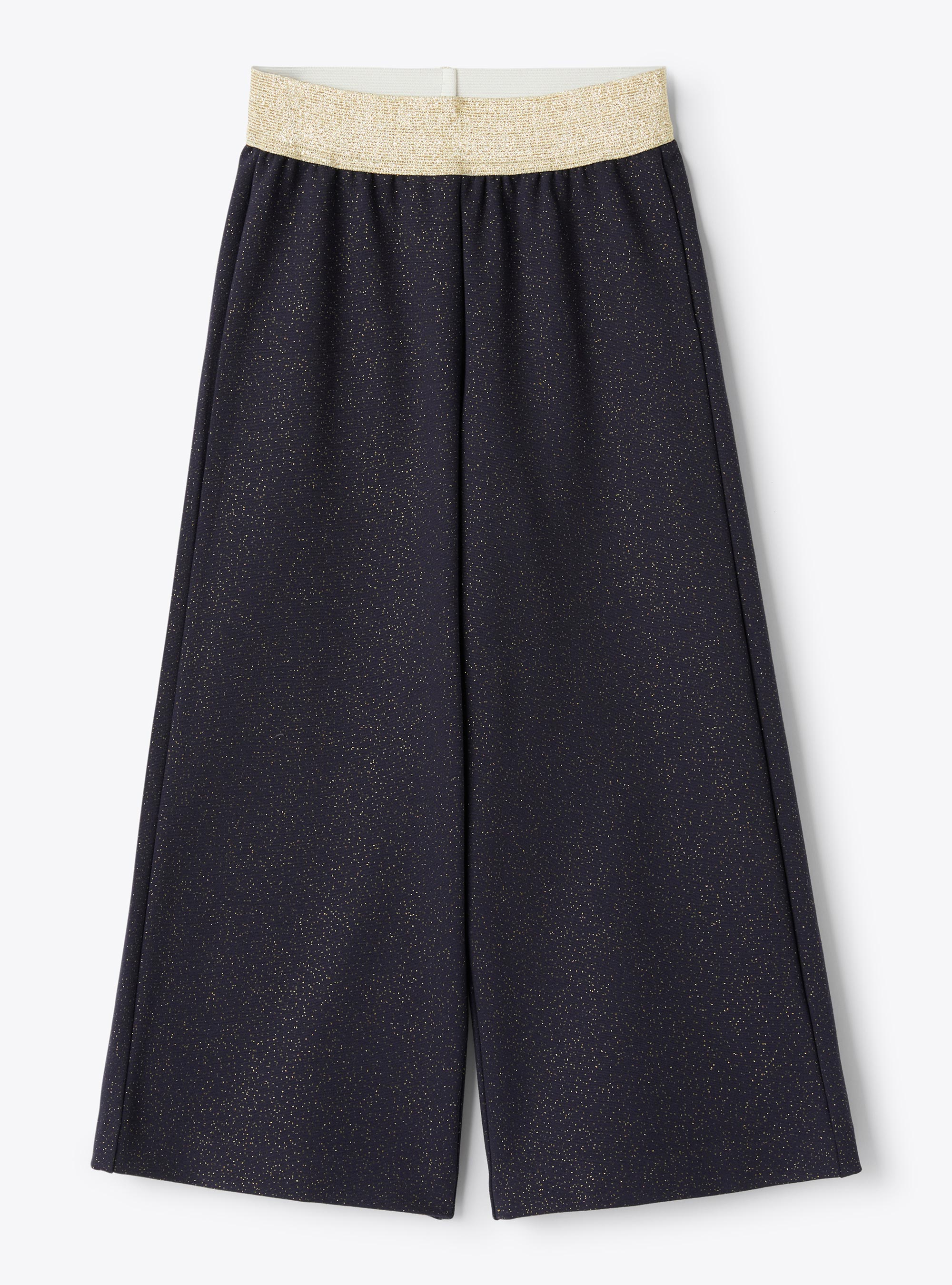 MIlano knit palazzo pants - Blue | Il Gufo