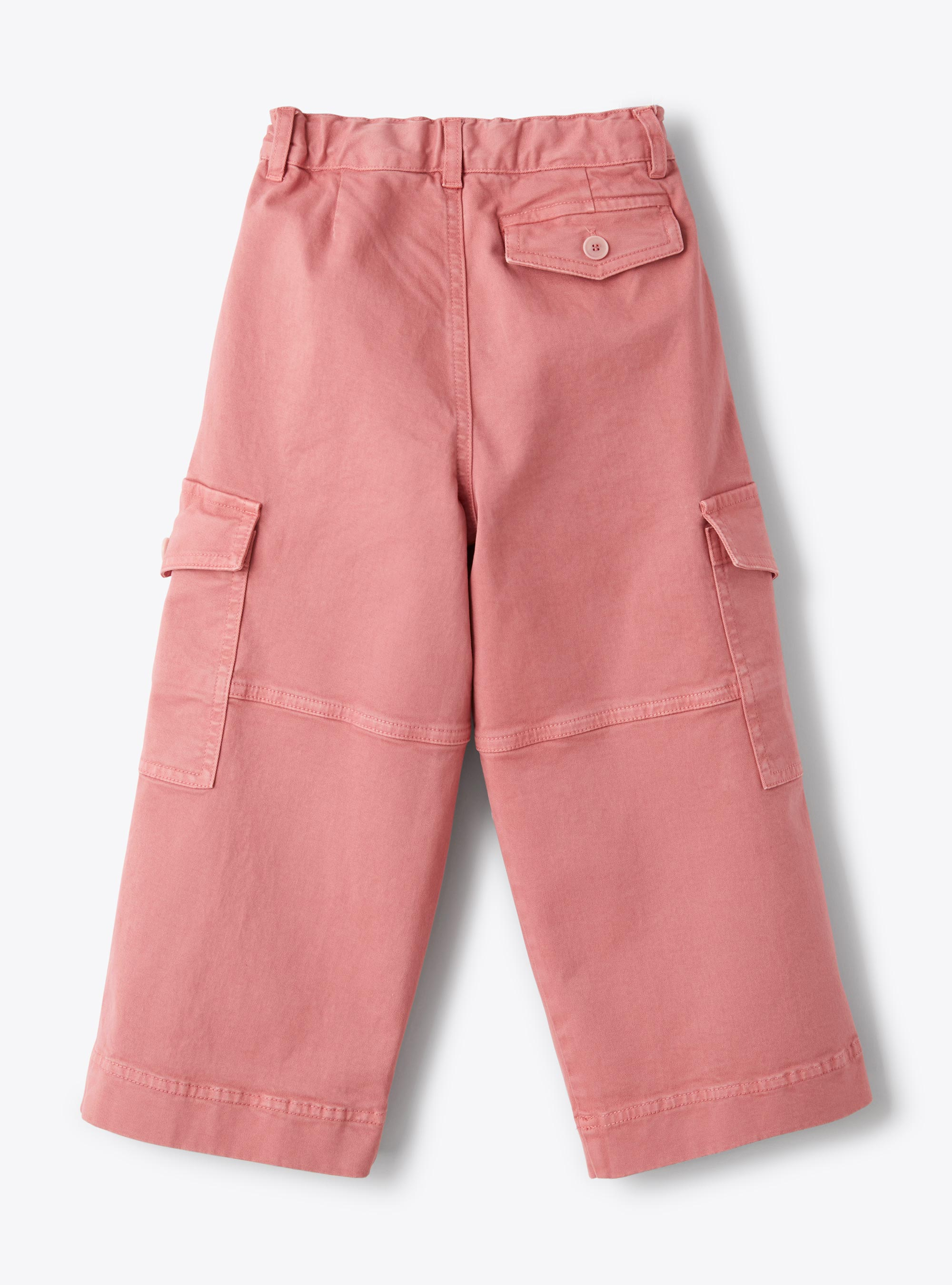 Cargohose aus Gabardine - Rose | Il Gufo