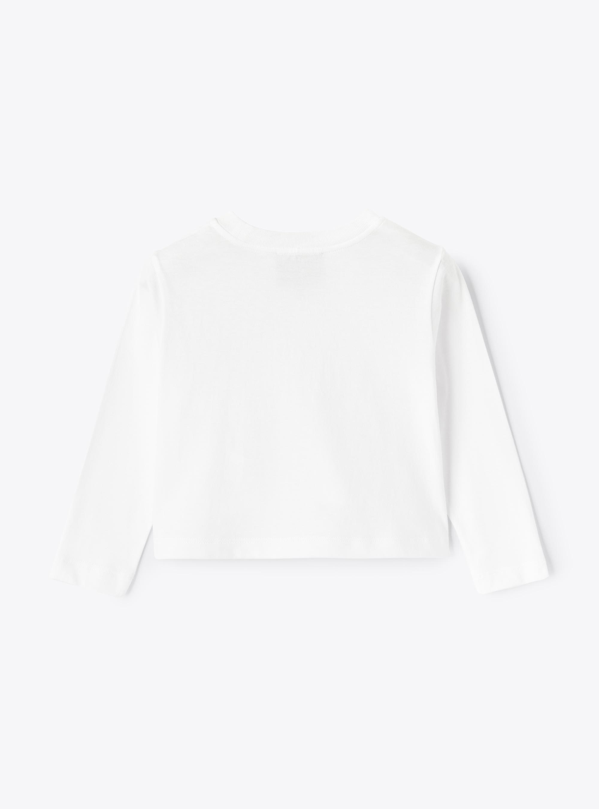 T-shirt cropped en jersey - Blanc | Il Gufo