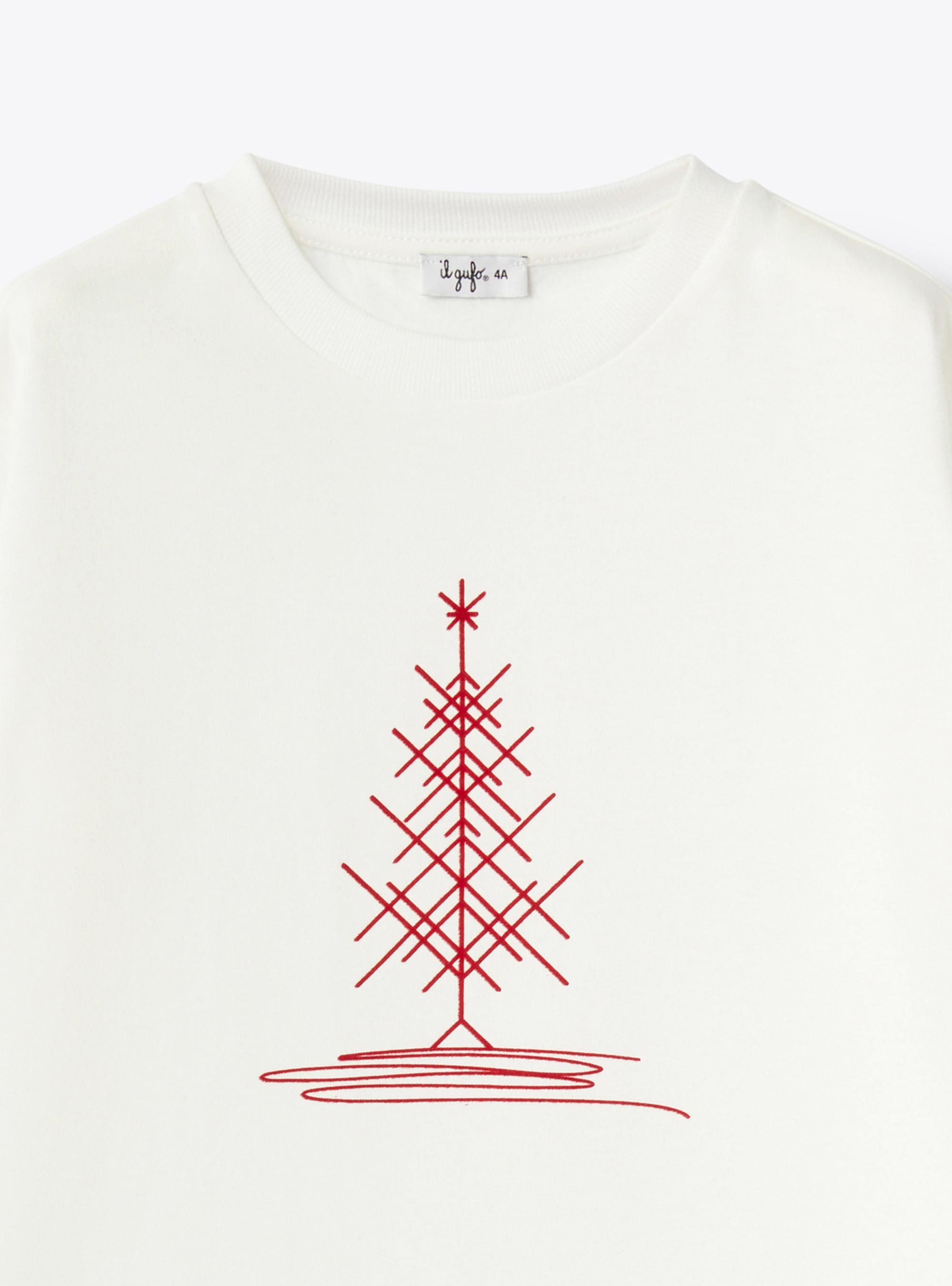 Printed jersey T-shirt - White | Il Gufo