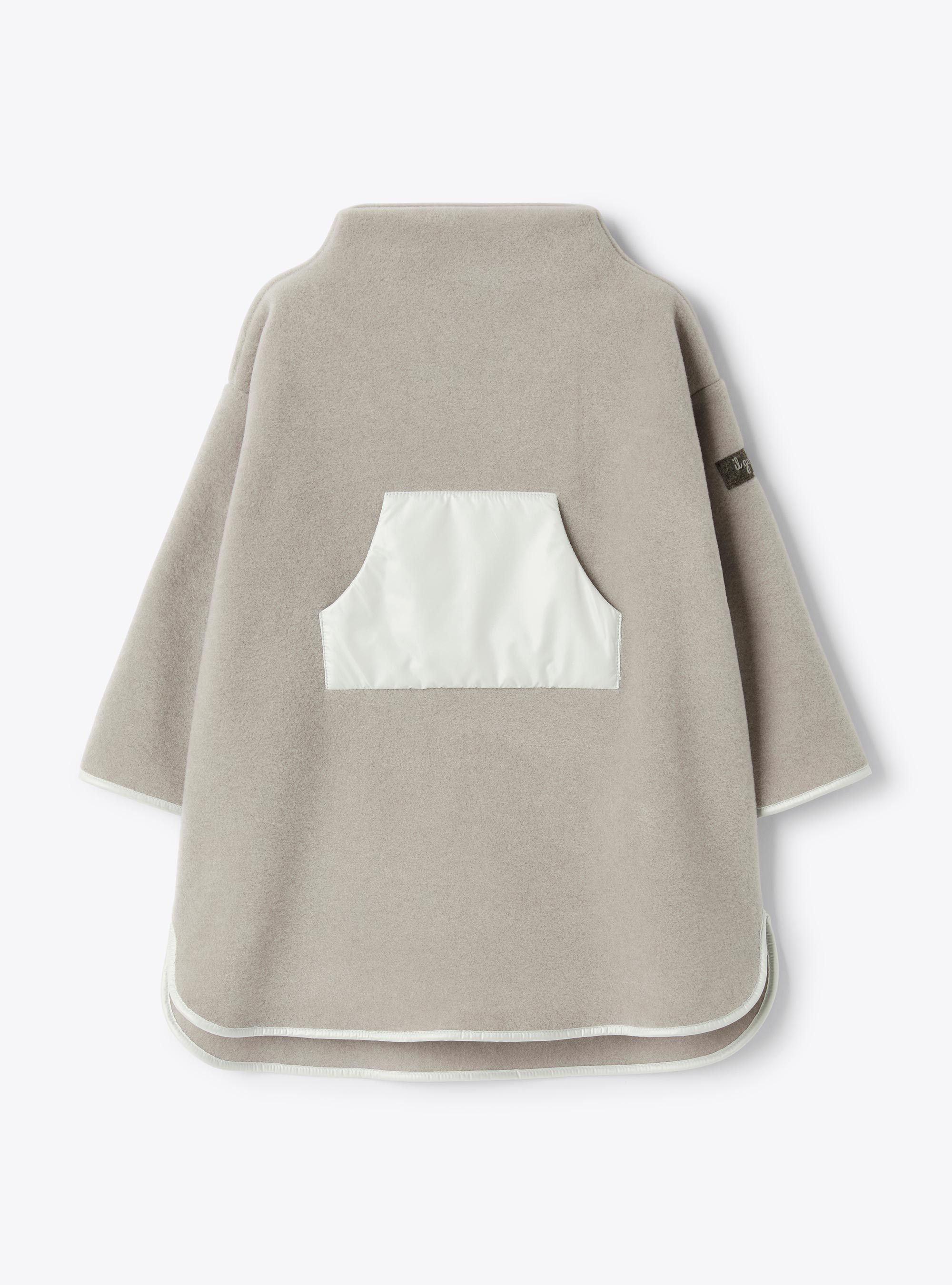 Fleece dress with pocket - Grey | Il Gufo