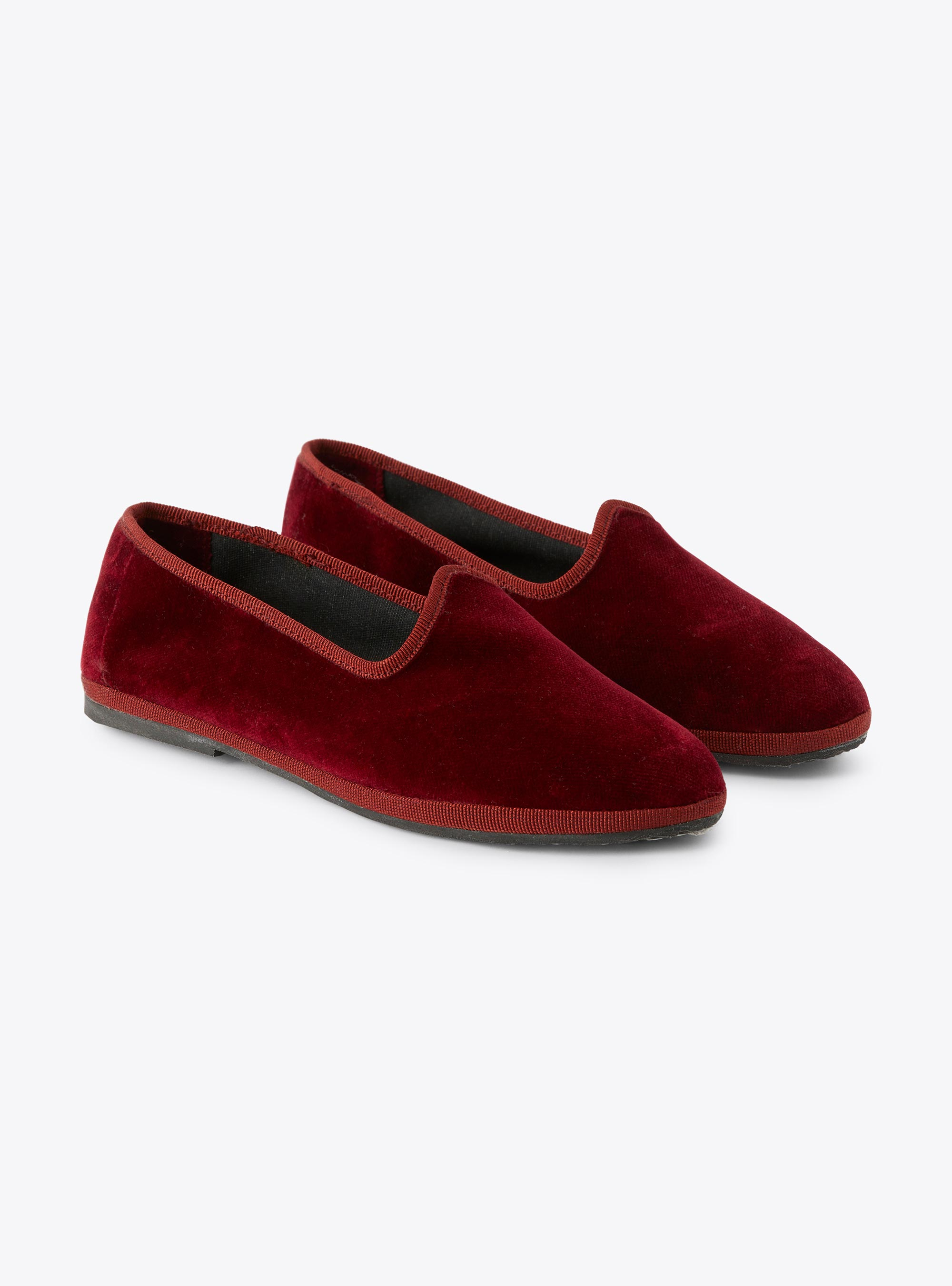 Smooth velvet slippers - Shoes - Il Gufo