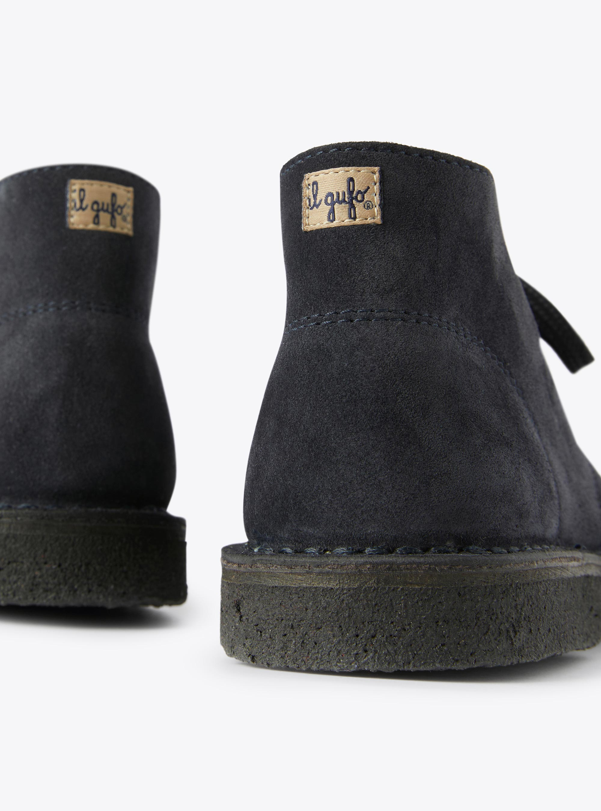 Suede desert boots - Blue | Il Gufo