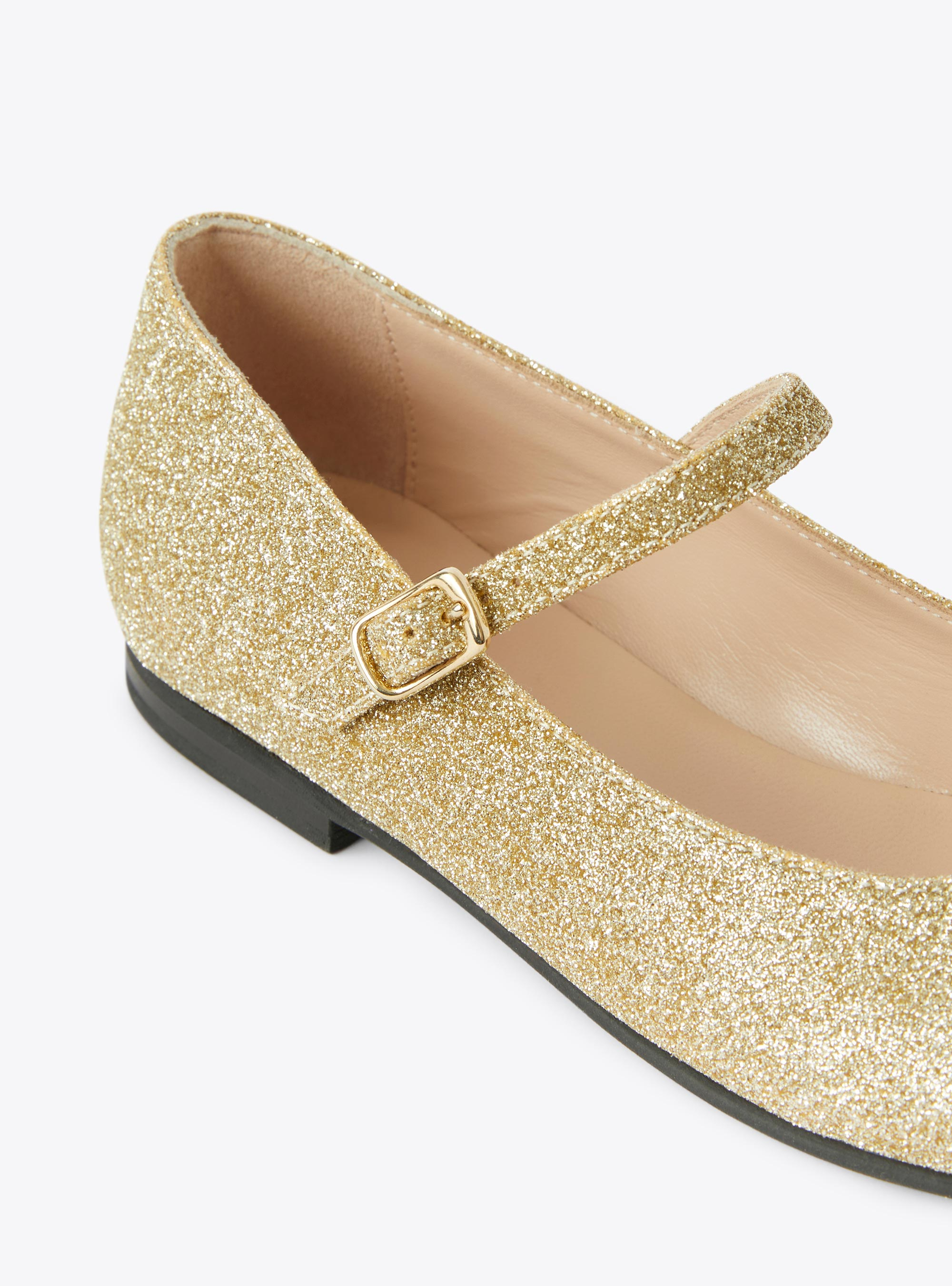 Glitzer-Ballerinas - Gelb | Il Gufo