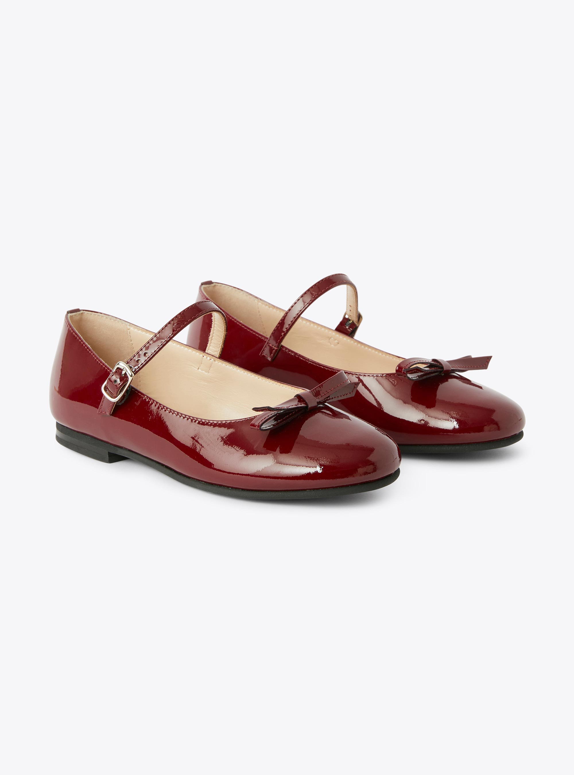 Patent leather ballet flats with bow - Shoes - Il Gufo