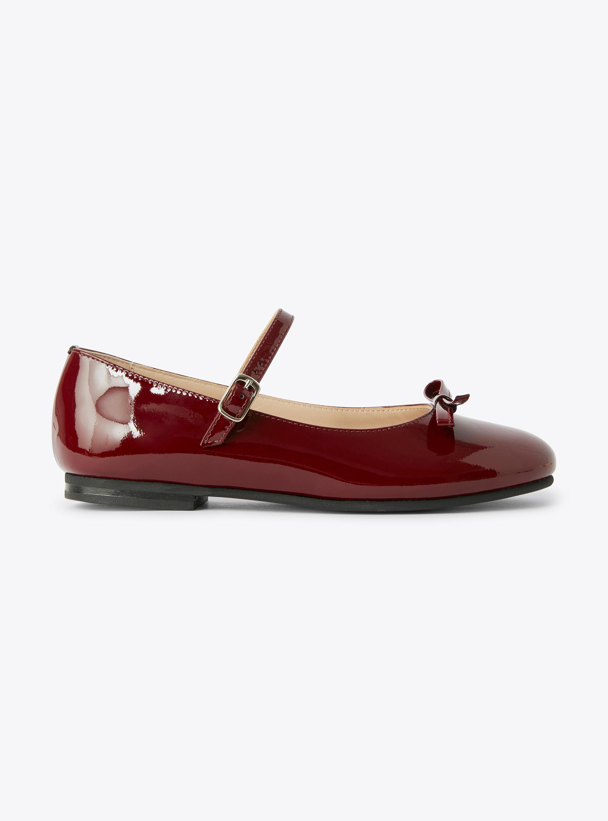 Patent leather ballet flats with bow - Red | Il Gufo