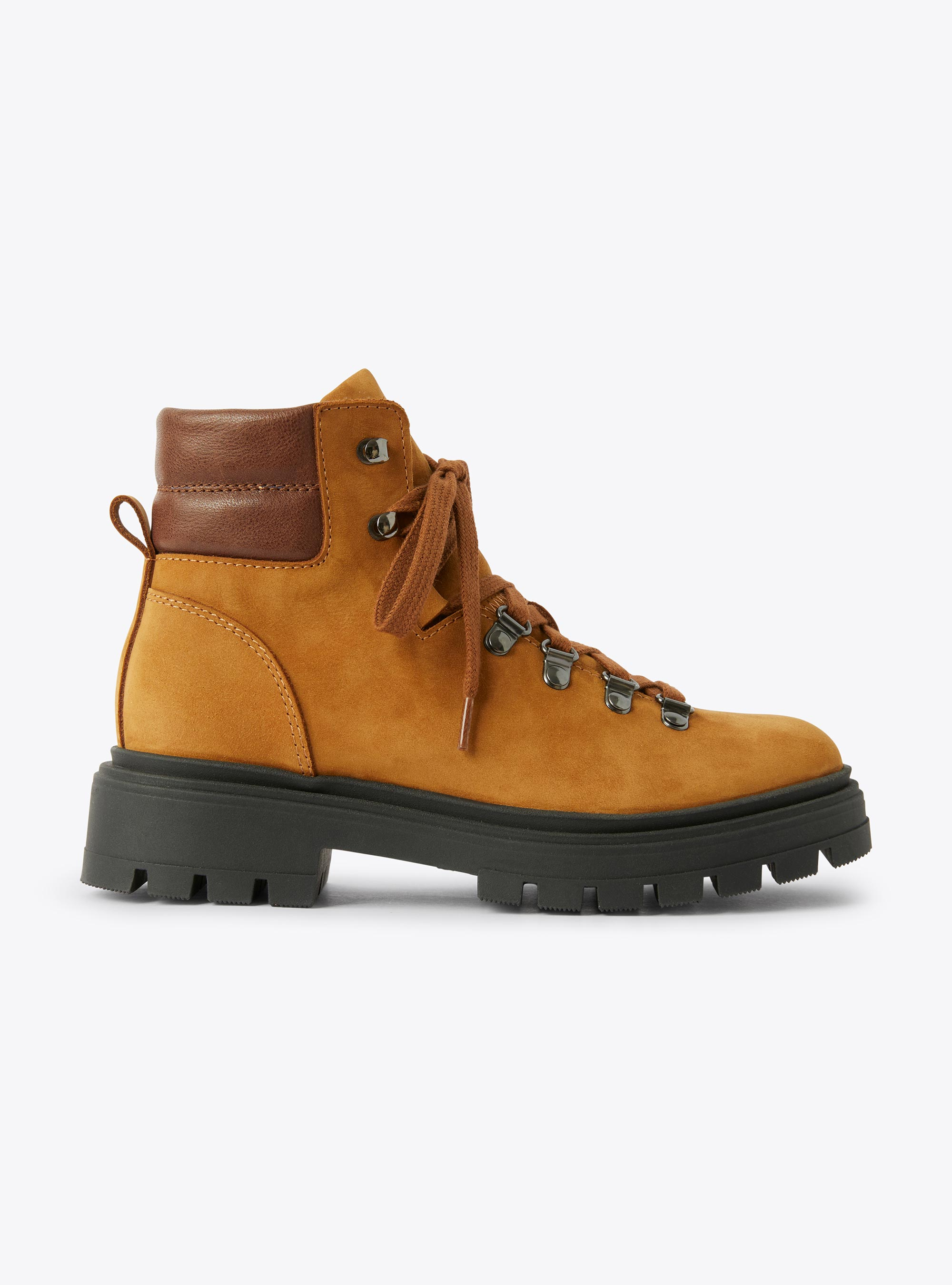 Nubuck Hiking boots - Brown | Il Gufo