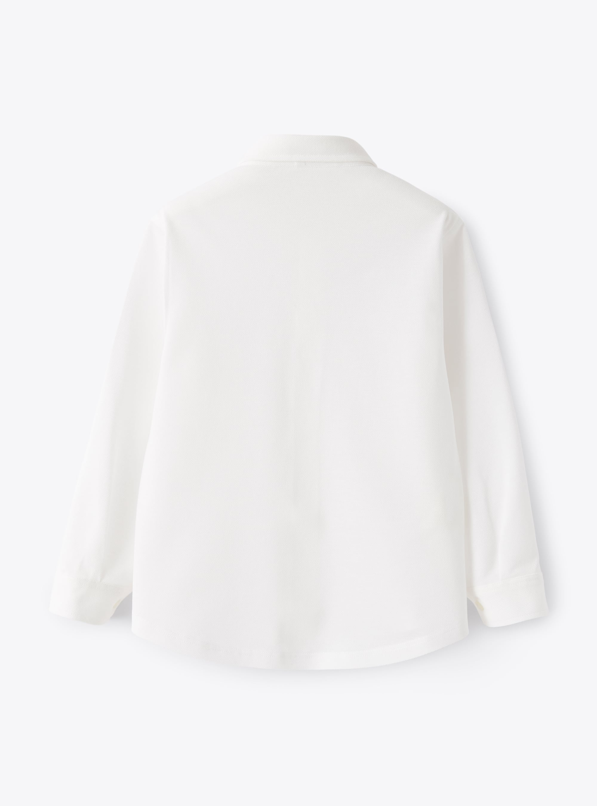 Chemise en jersey Oxford blanche - Blanc | Il Gufo