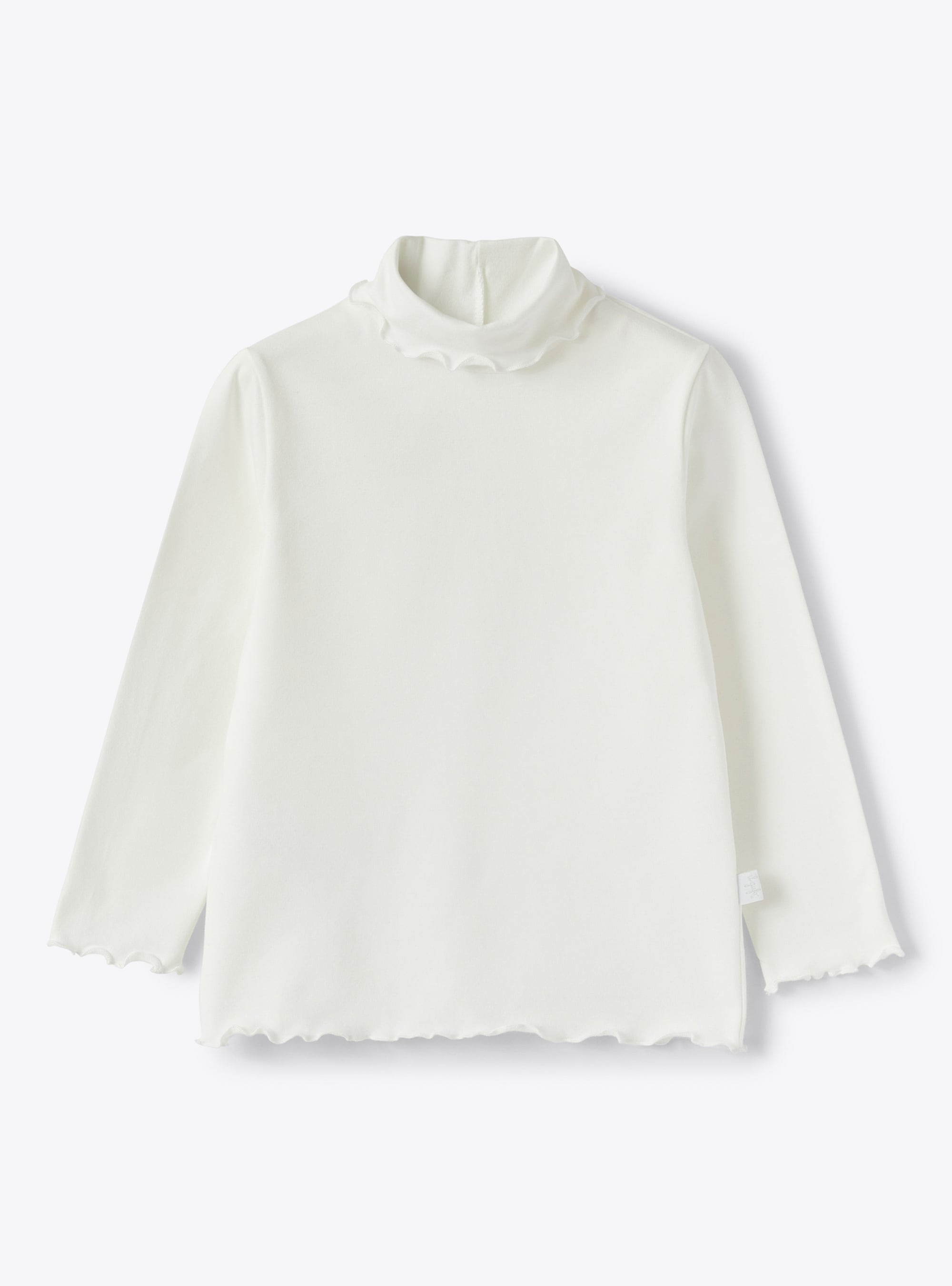 White jersey roll neck top - T-shirts - Il Gufo