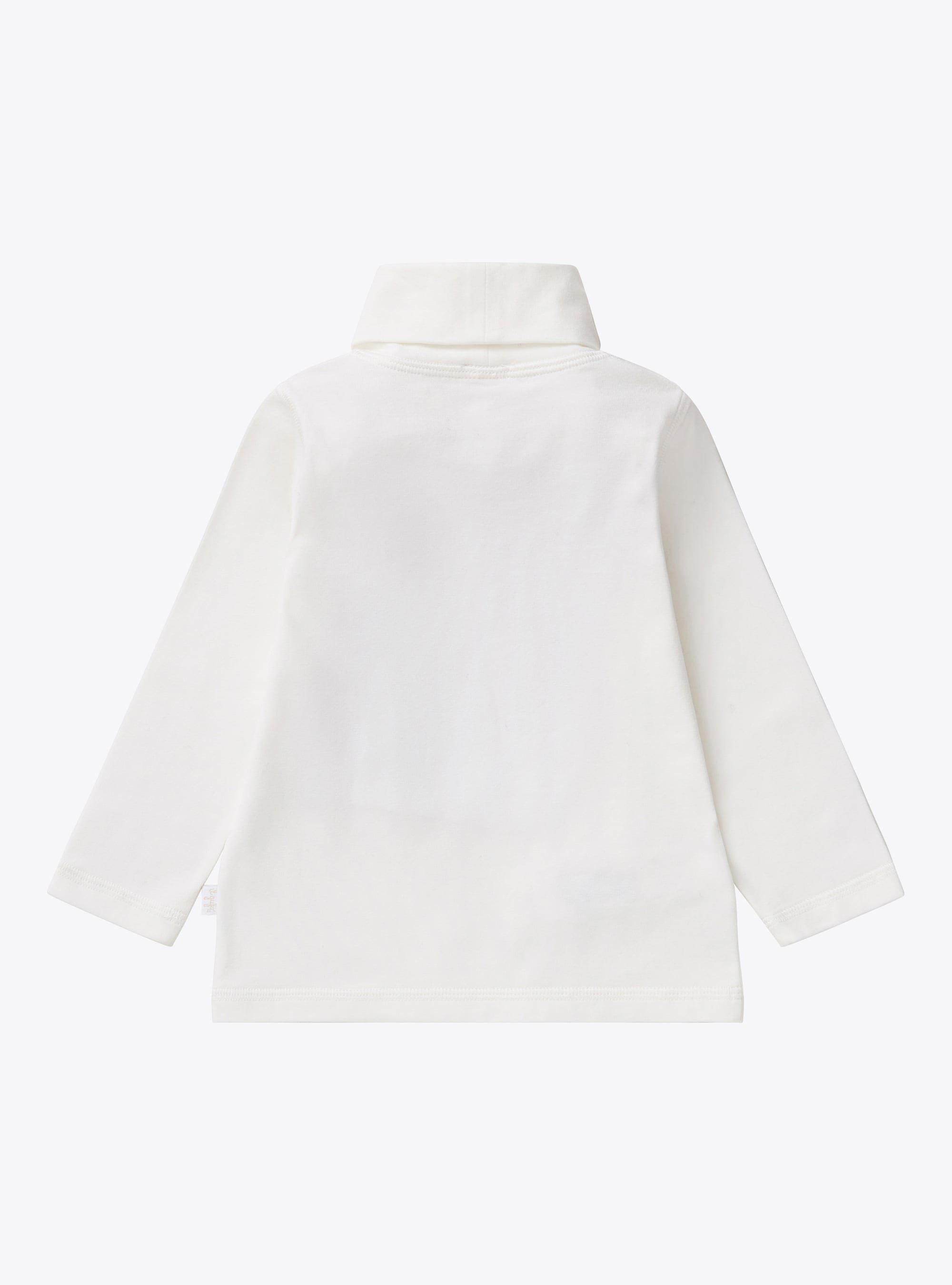 T-shirt dolcevita in jersey bianco - Bianco | Il Gufo