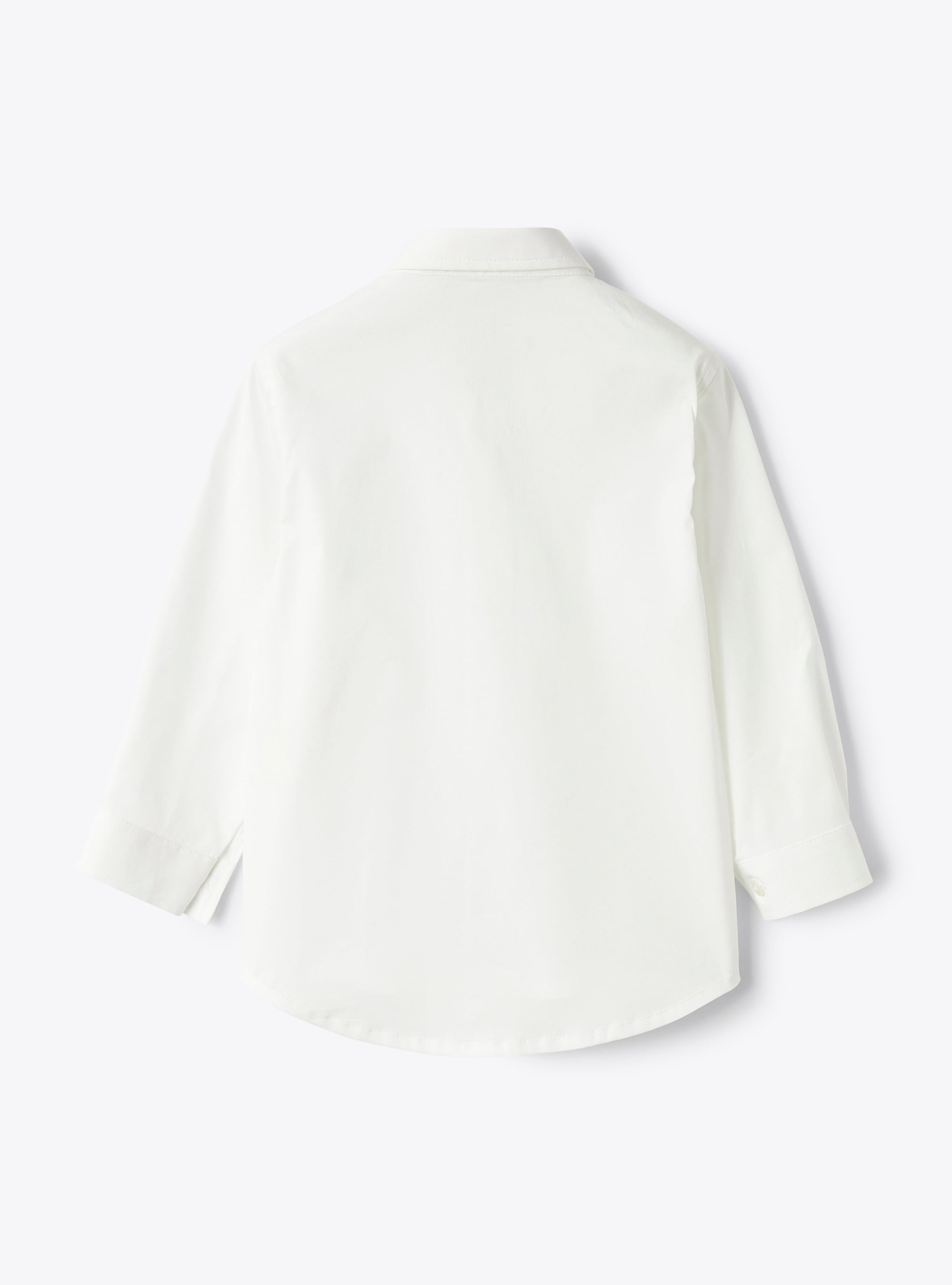White poplin regular fit shirt - White | Il Gufo