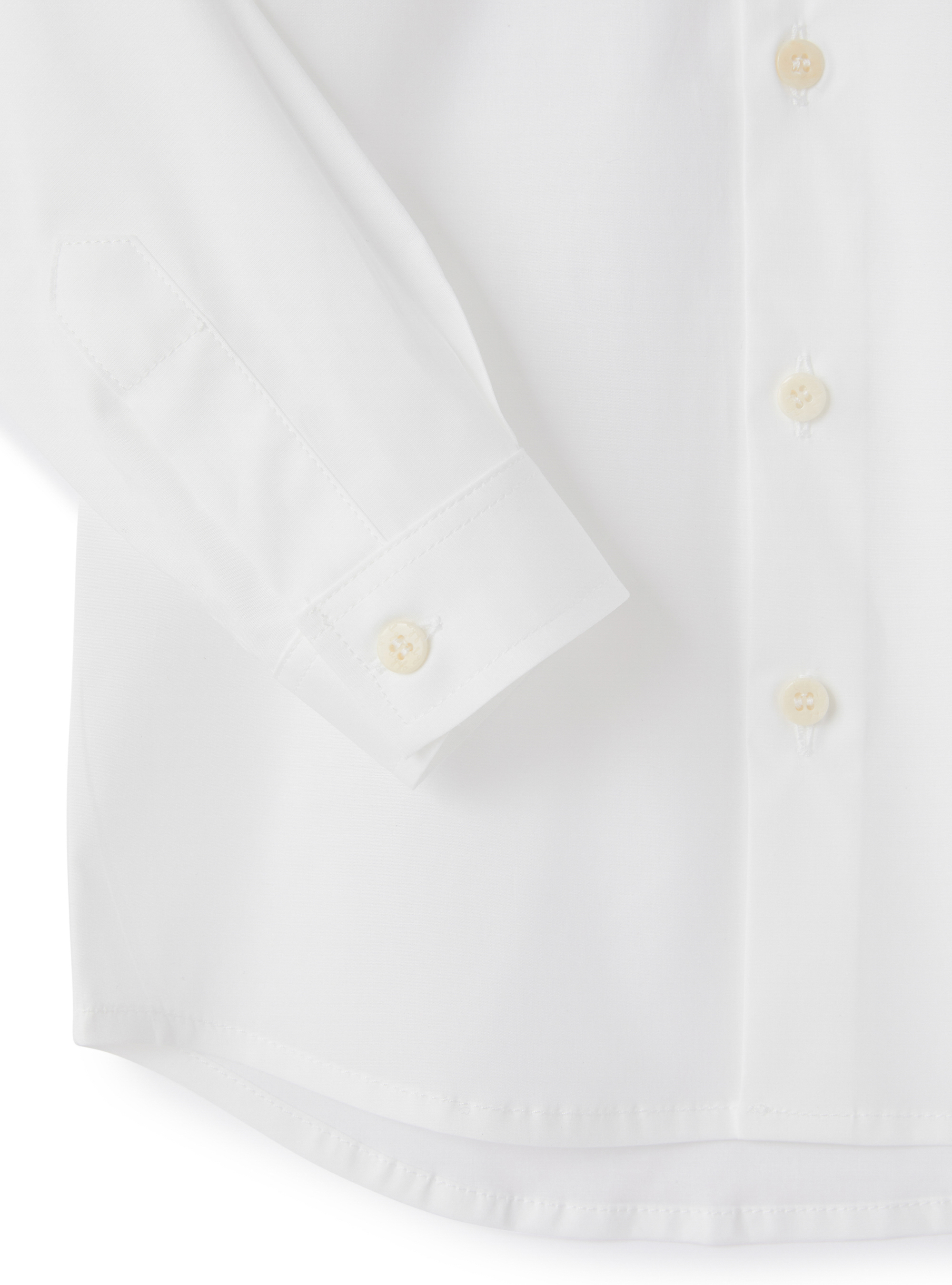 White poplin regular fit shirt - White | Il Gufo