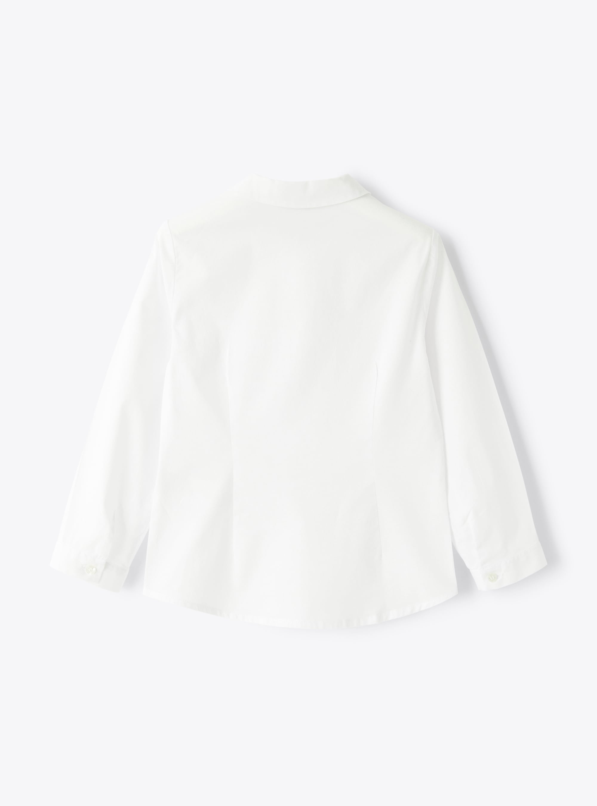 Chemise pour fille à coupe classique - Blanc | Il Gufo