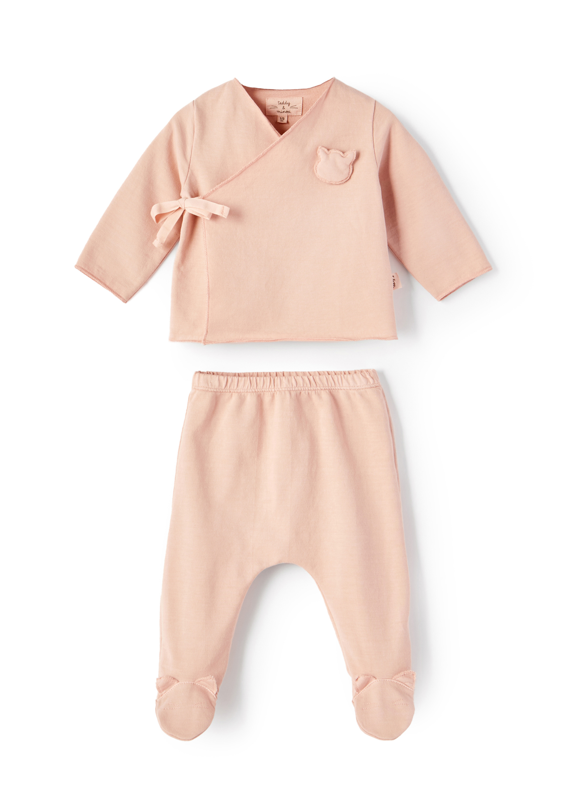 Pink fleece two-piece suit - Pink | Il Gufo