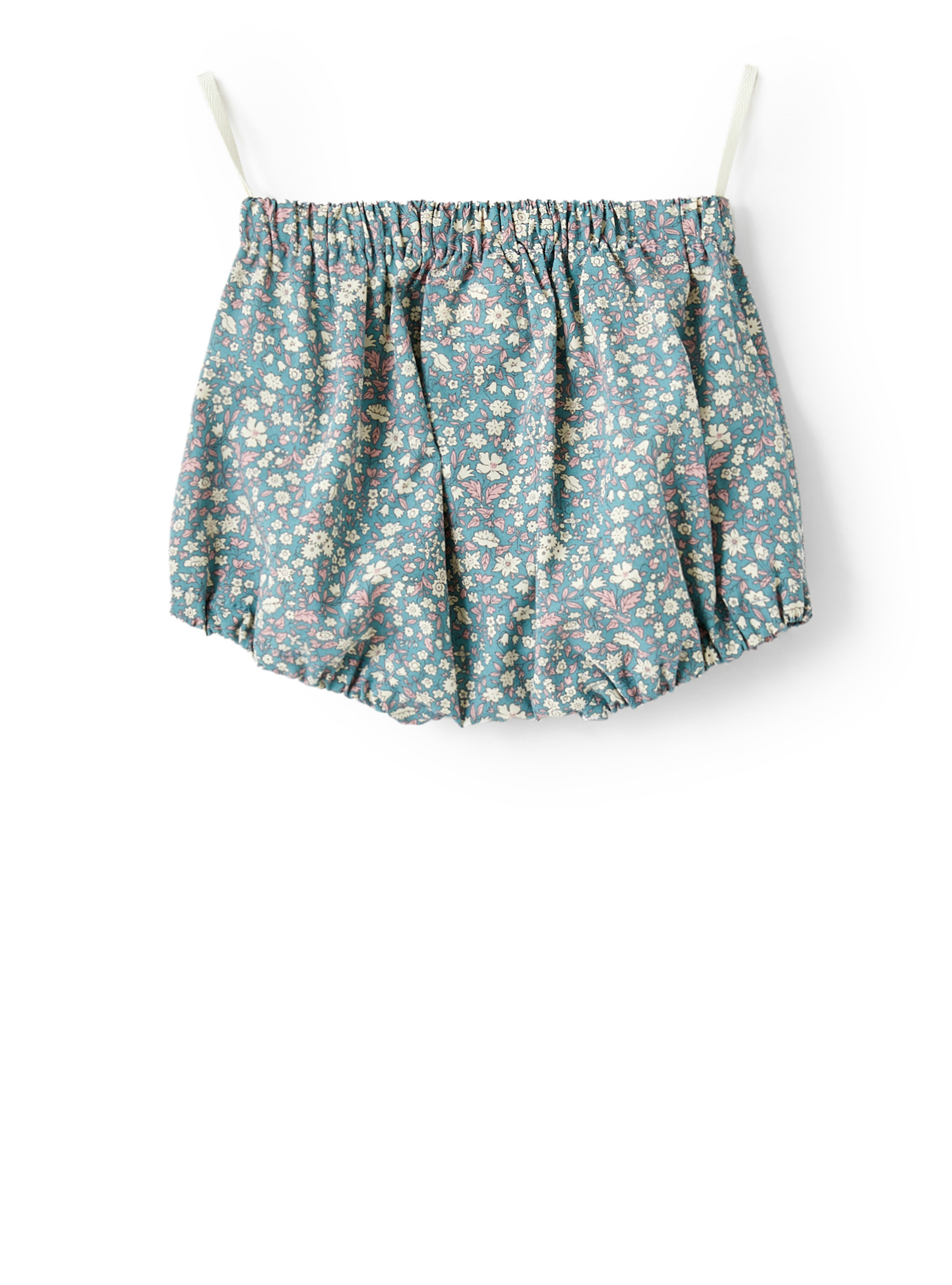 Gemusterte Shorts von Liberty Fabrics - Grün | Il Gufo