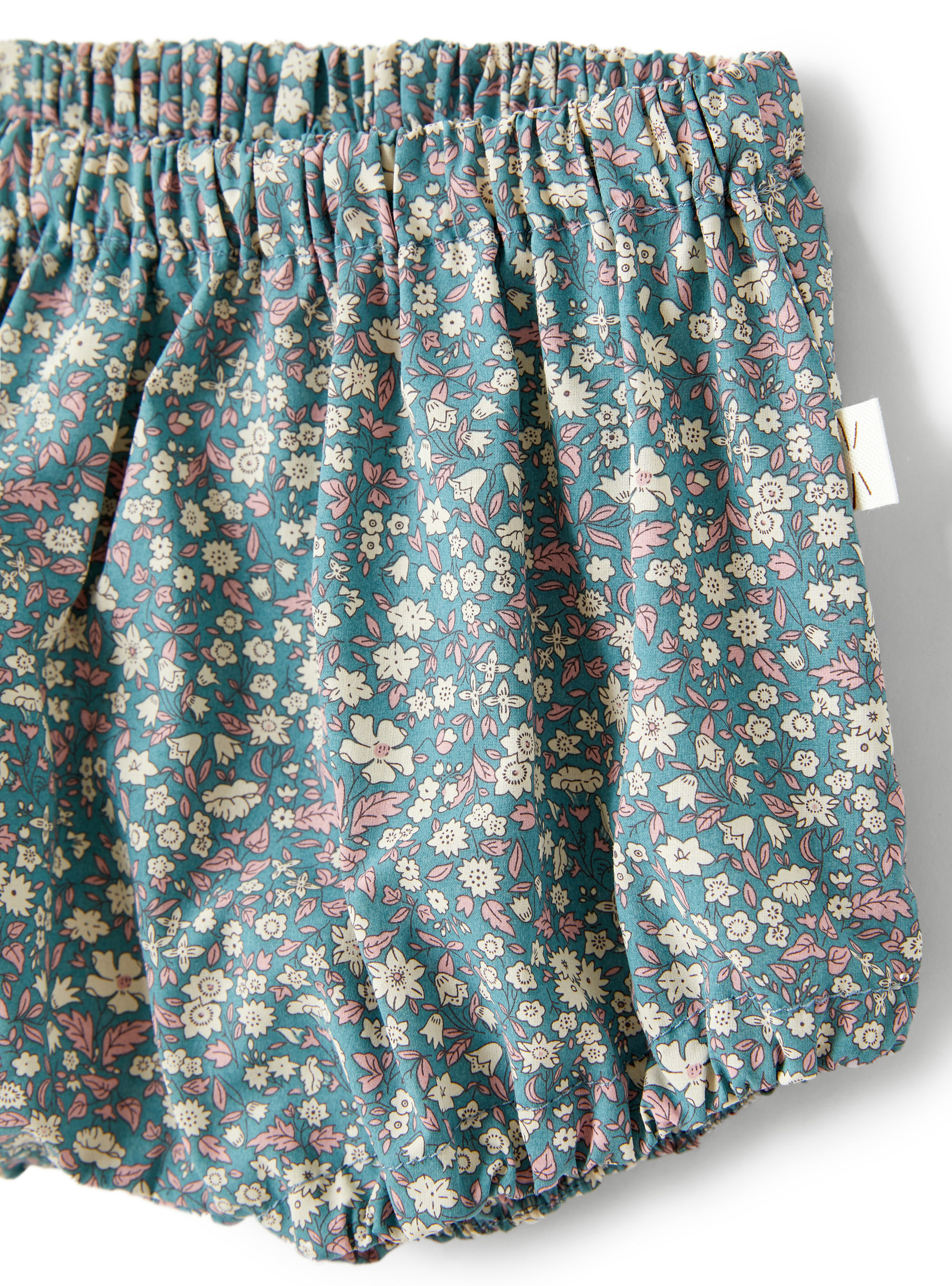 Gemusterte Shorts von Liberty Fabrics - Grün | Il Gufo