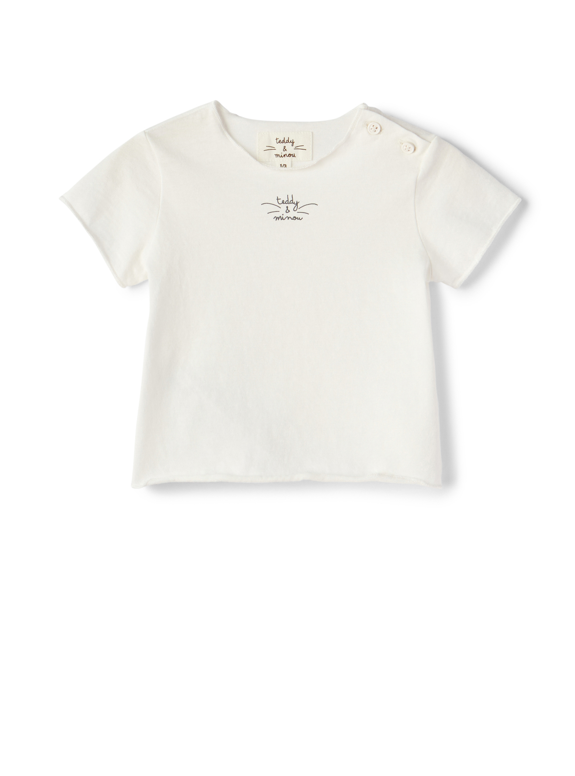 Cotton t-shirt with logo - White | Il Gufo