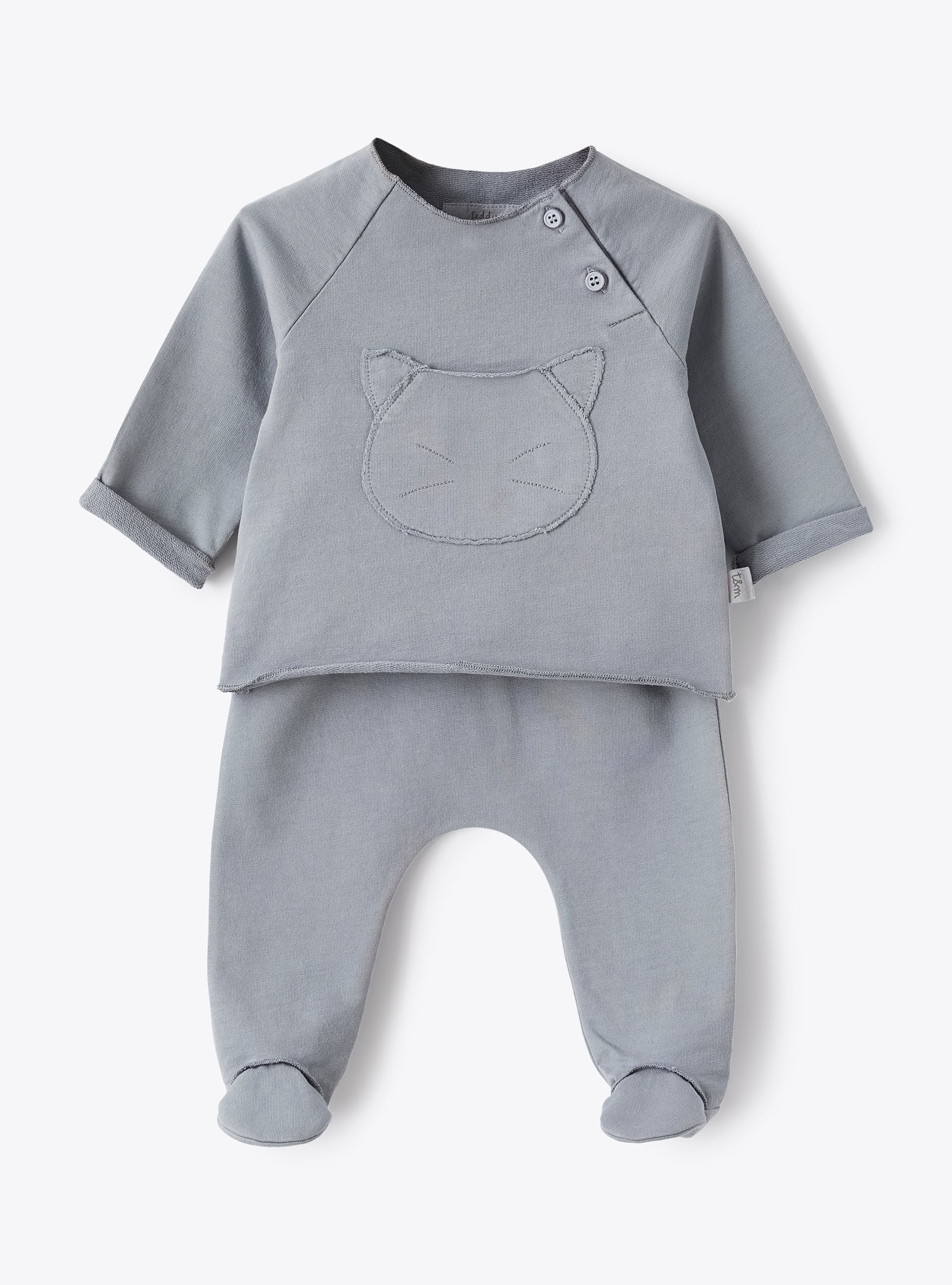 Grey two-piece fleece set - Two-piece sets - Il Gufo