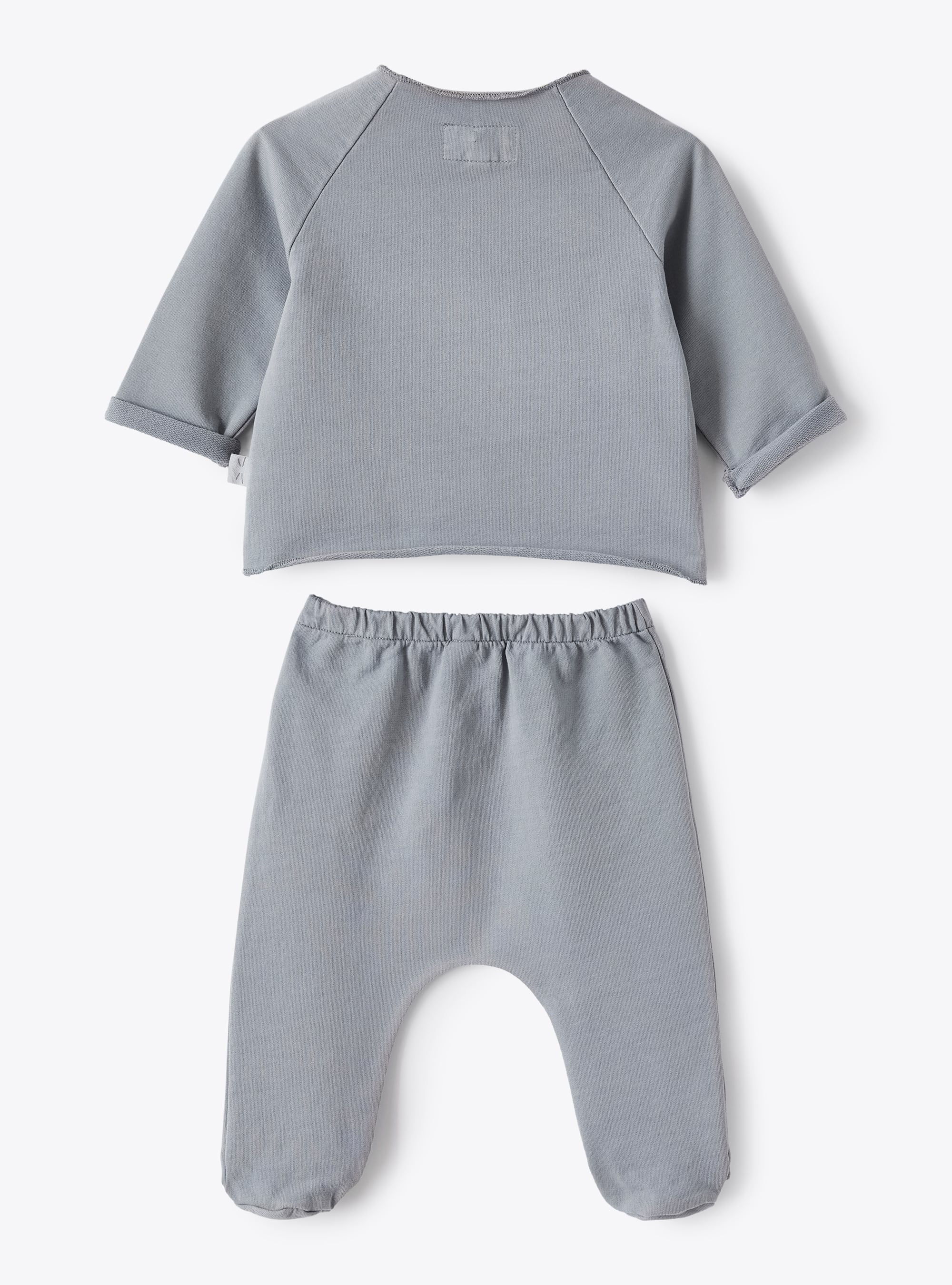 Grey two-piece fleece set - Grey | Il Gufo
