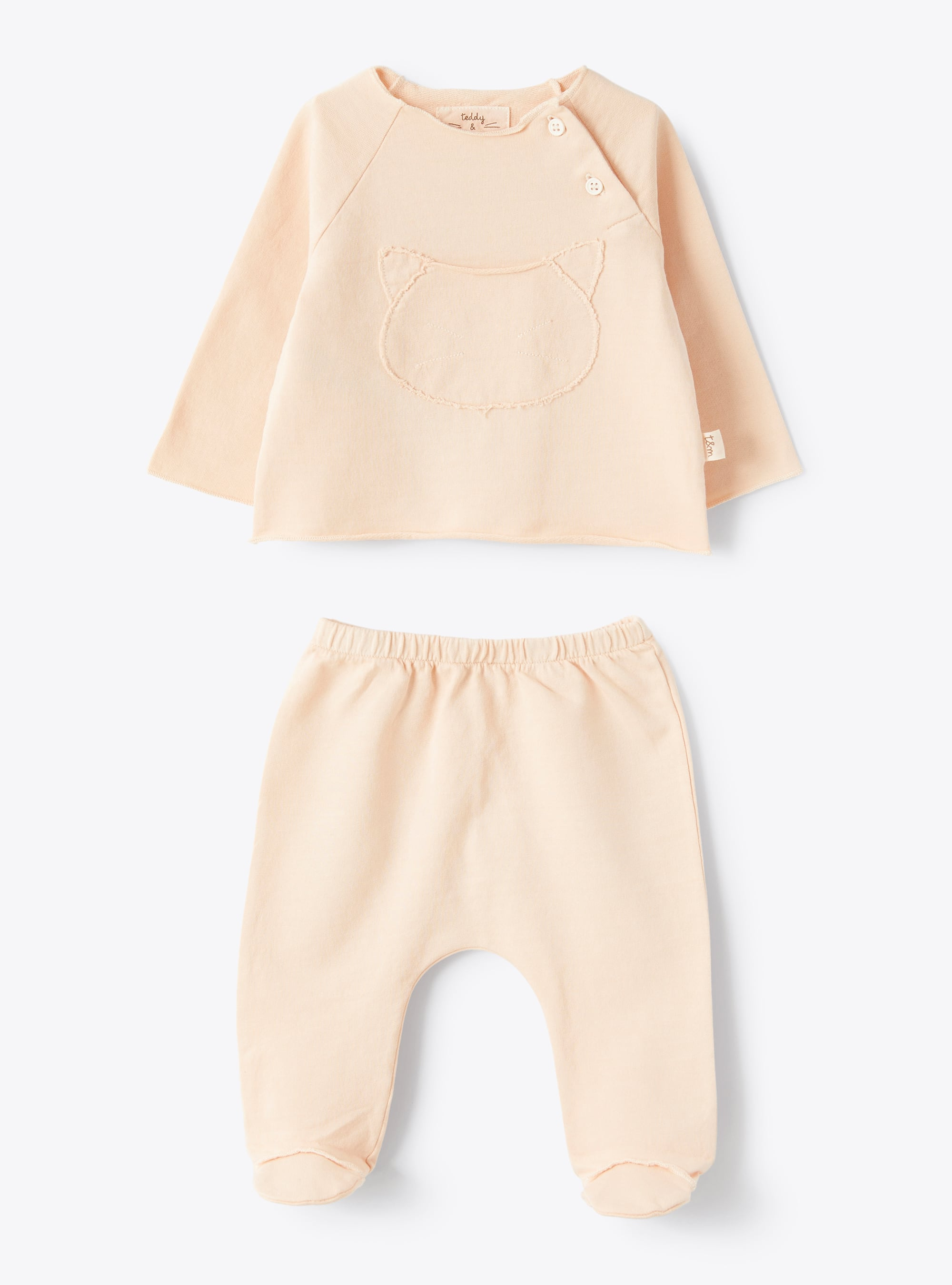 Two-piece set in pink fleece - Pink | Il Gufo