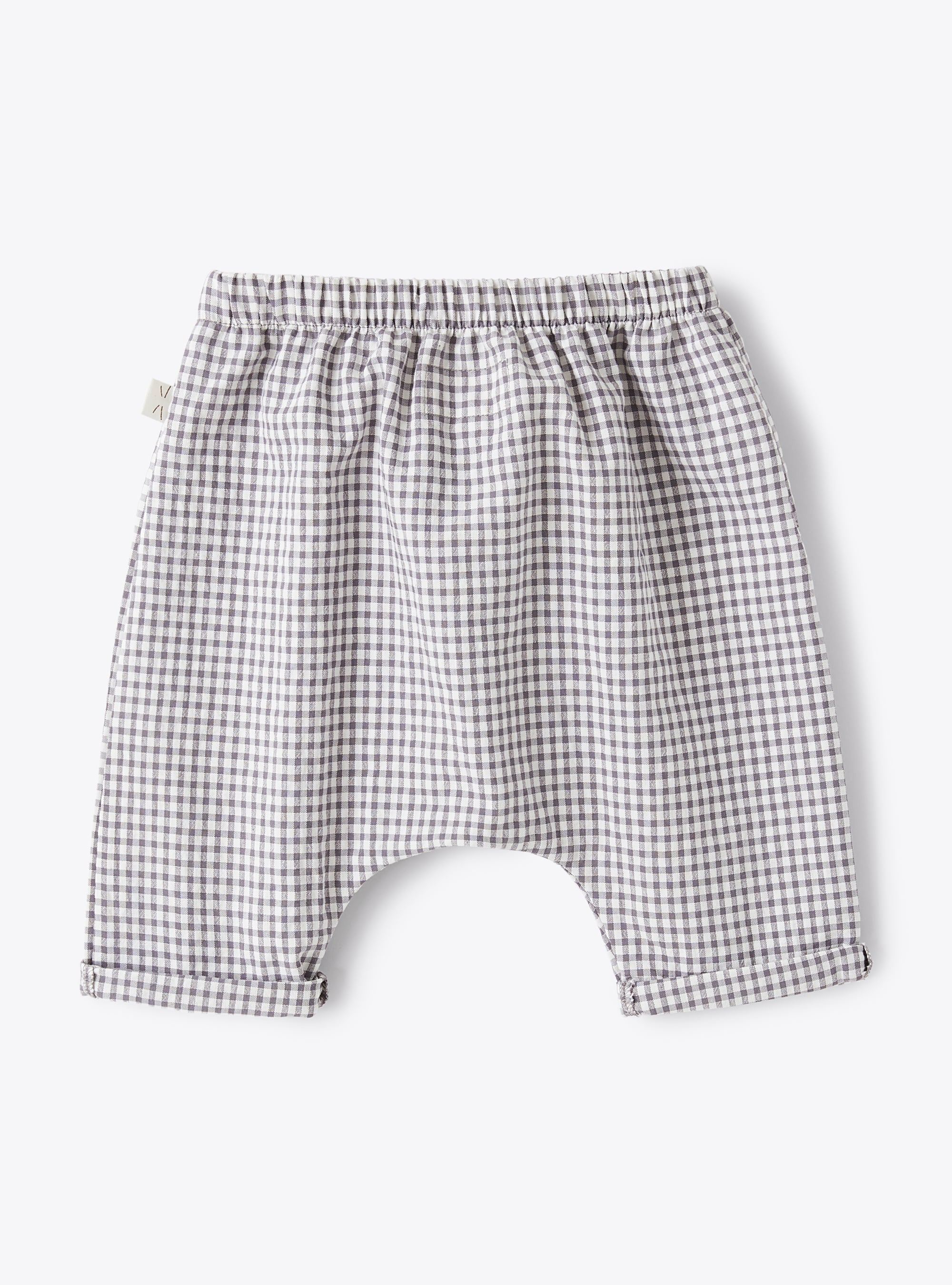 Gingham-checked trousers - Grey | Il Gufo