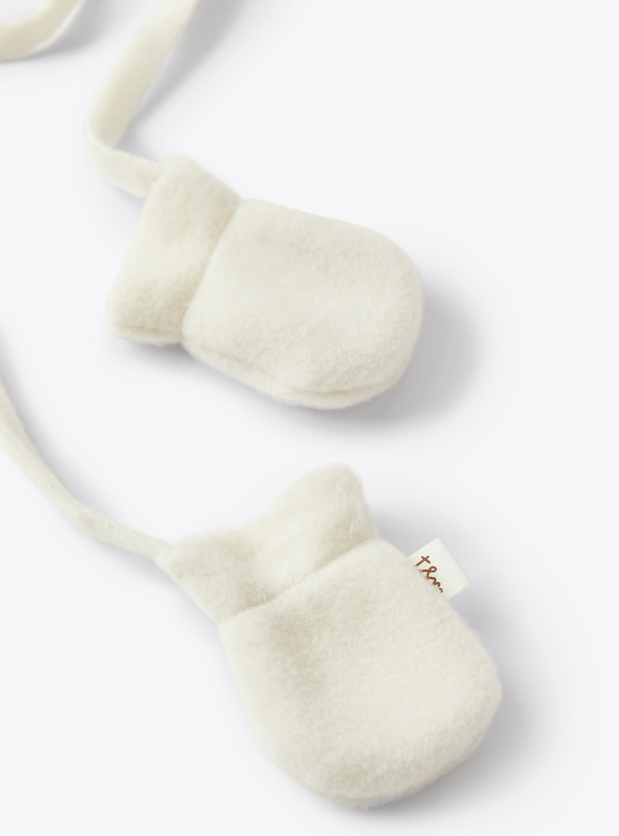 White fleece accessories set - Beige | Il Gufo