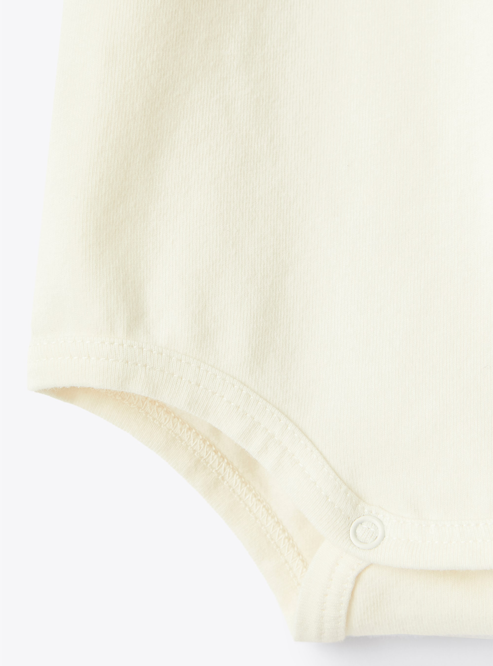 Milk white cotton bodysuit - White | Il Gufo