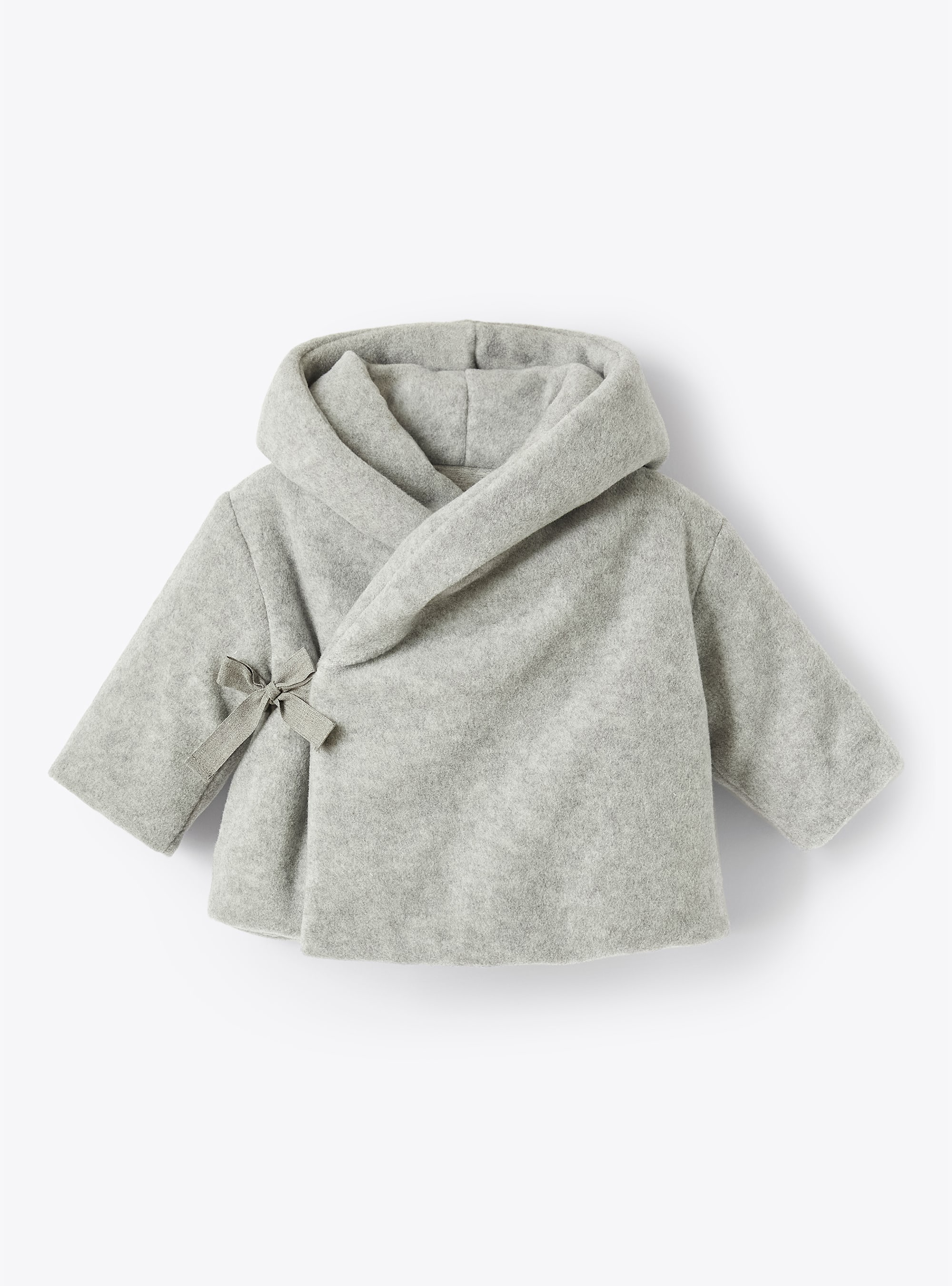 Padded grey fleece jacket - Jackets - Il Gufo
